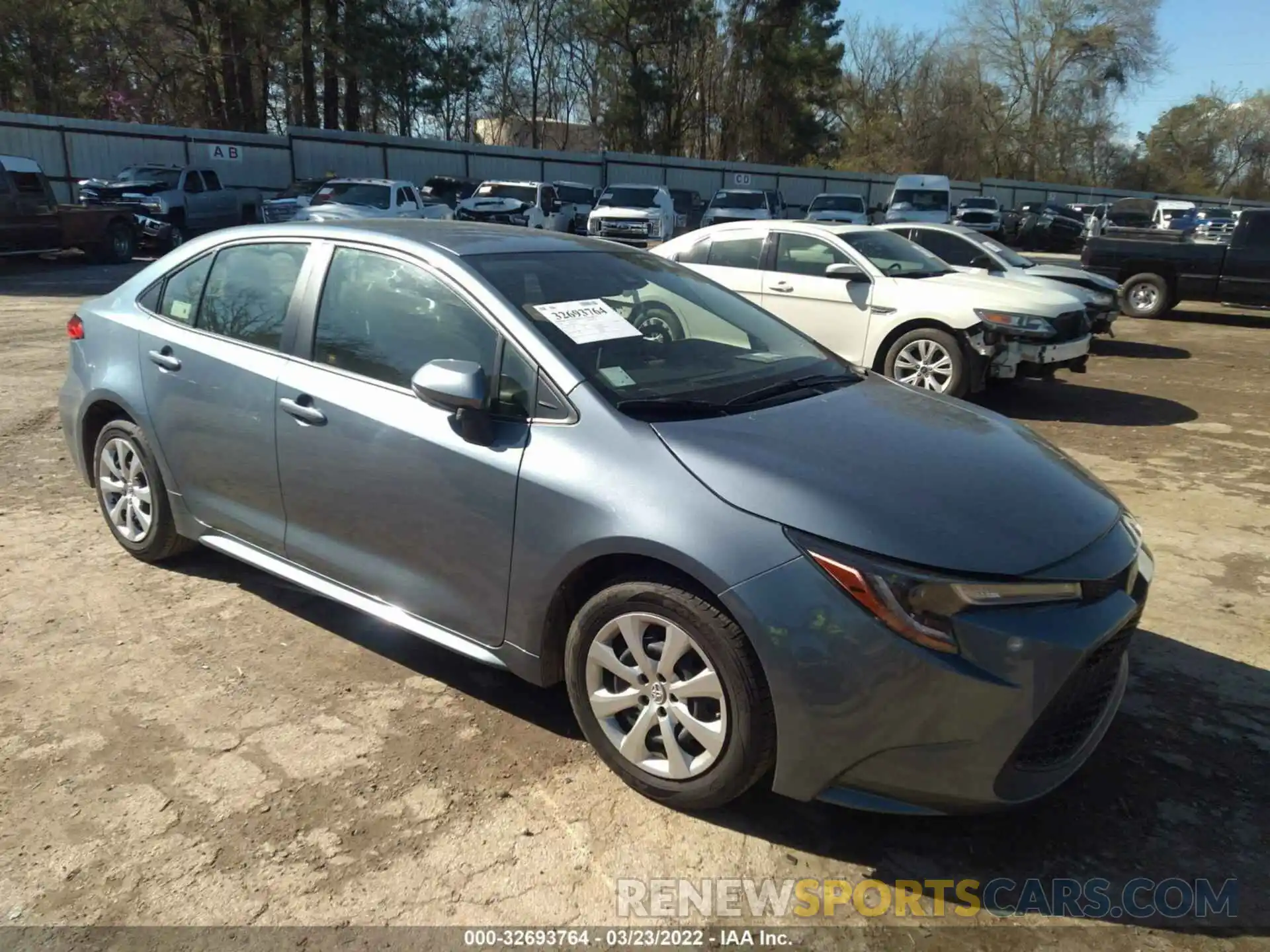 1 Photograph of a damaged car JTDEPRAE9LJ021251 TOYOTA COROLLA 2020