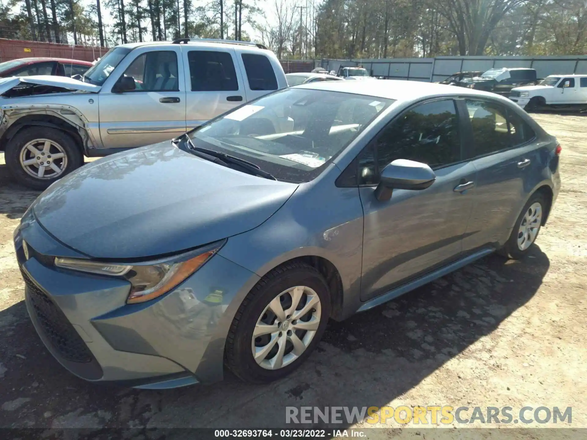 2 Photograph of a damaged car JTDEPRAE9LJ021251 TOYOTA COROLLA 2020