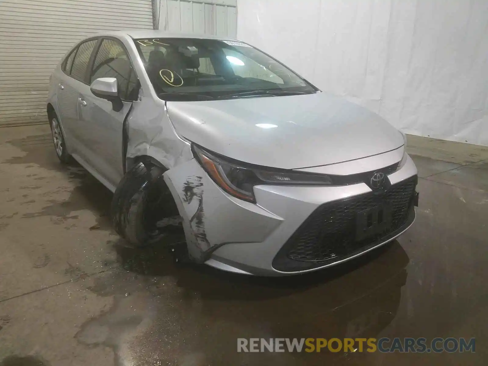 1 Photograph of a damaged car JTDEPRAE9LJ021380 TOYOTA COROLLA 2020