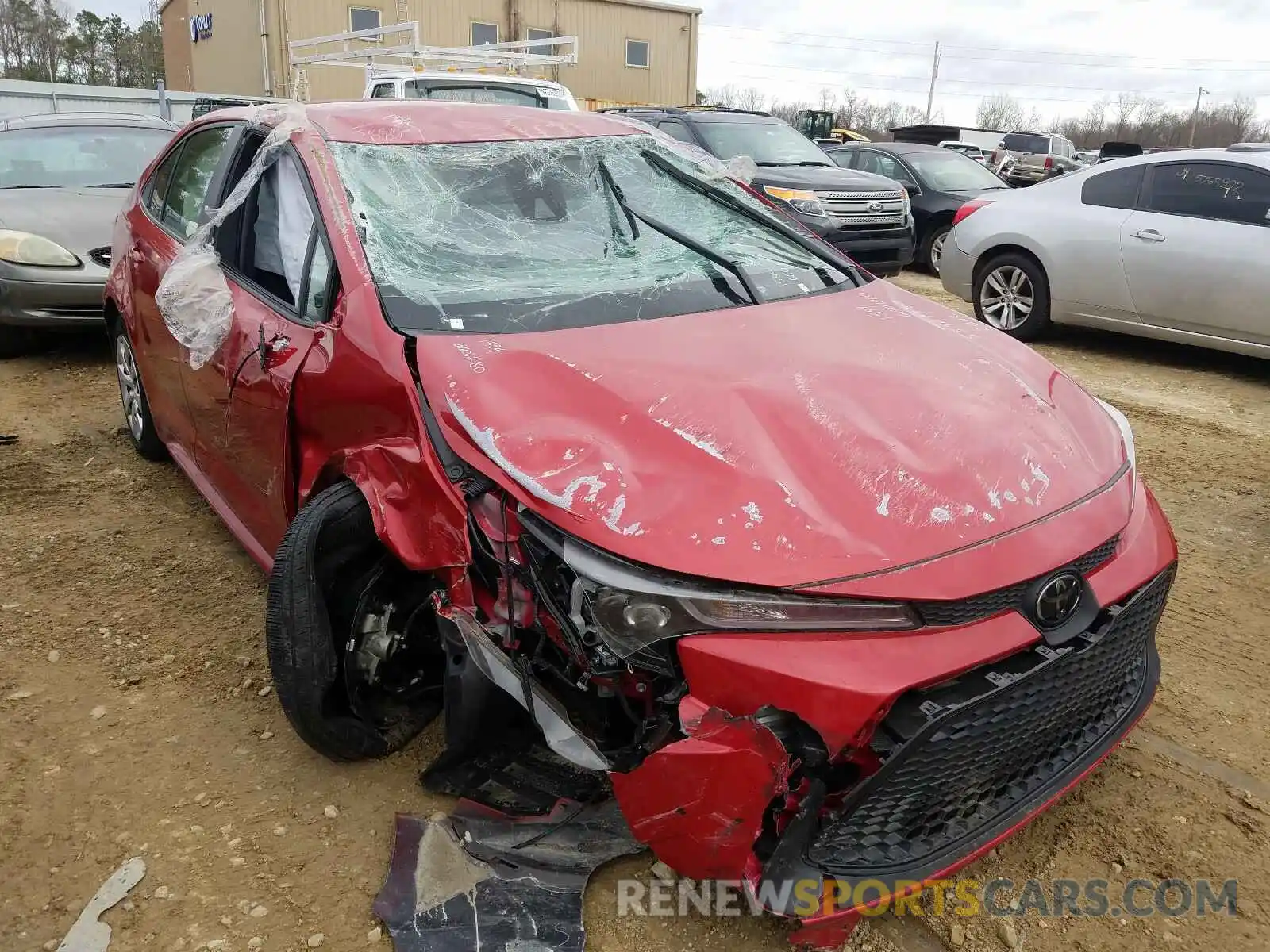 1 Photograph of a damaged car JTDEPRAE9LJ021895 TOYOTA COROLLA 2020