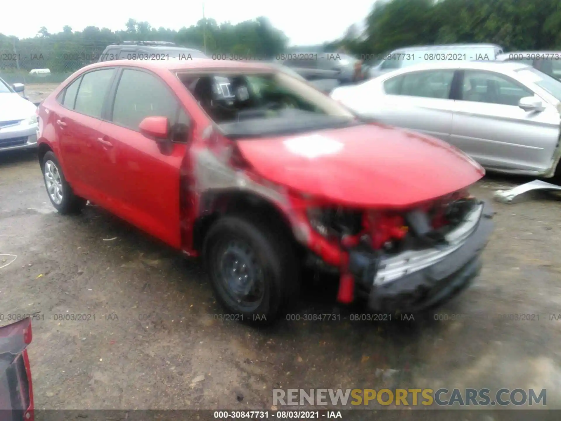 1 Photograph of a damaged car JTDEPRAE9LJ021914 TOYOTA COROLLA 2020