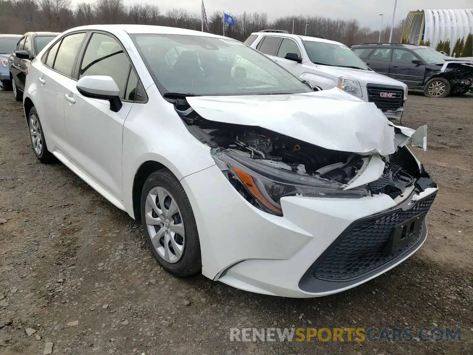 1 Photograph of a damaged car JTDEPRAE9LJ021962 TOYOTA COROLLA 2020