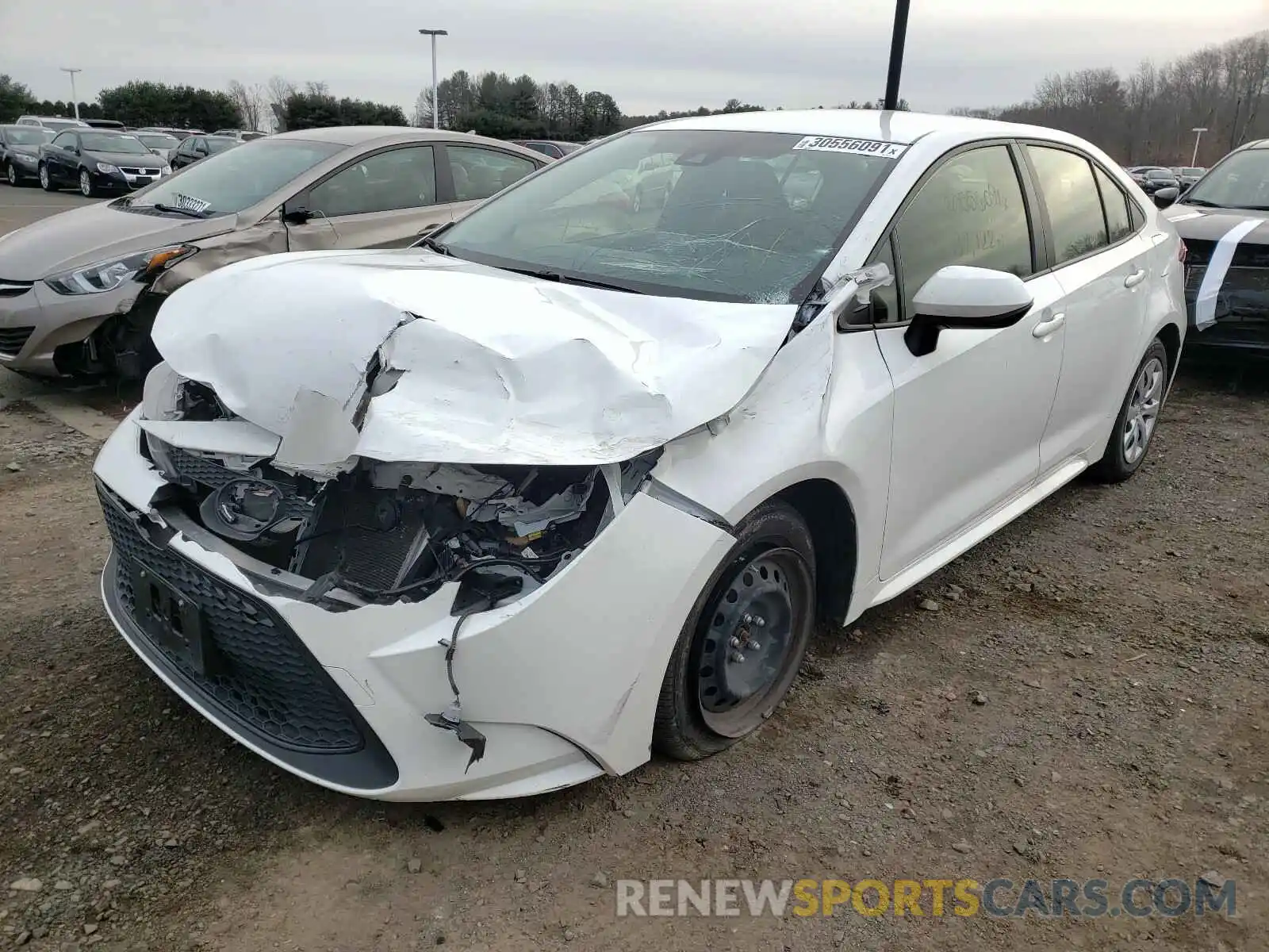 2 Photograph of a damaged car JTDEPRAE9LJ021962 TOYOTA COROLLA 2020