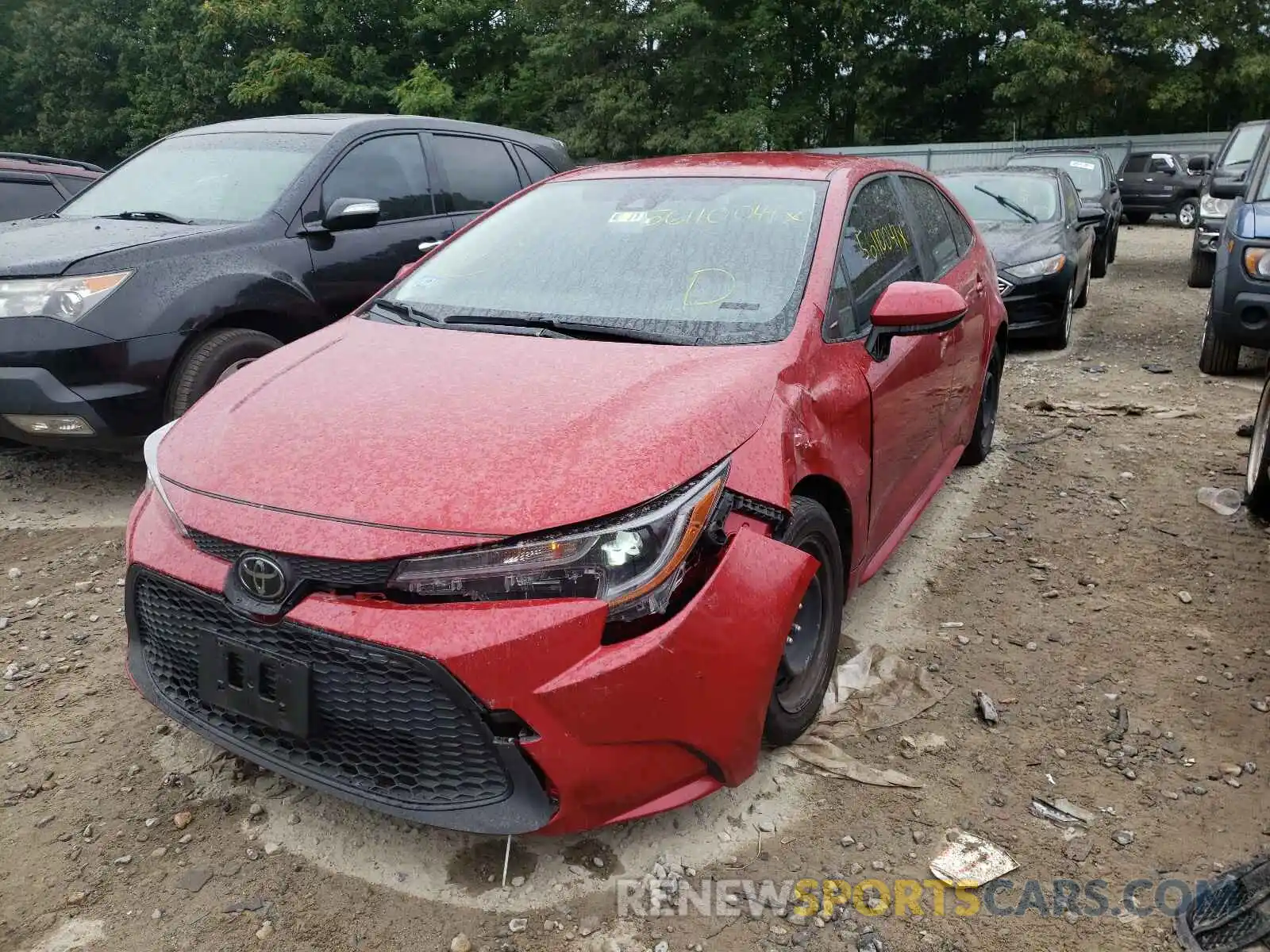 2 Photograph of a damaged car JTDEPRAE9LJ022142 TOYOTA COROLLA 2020