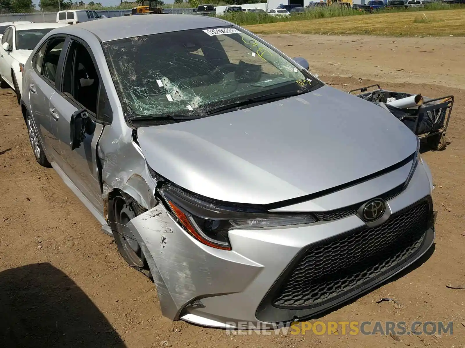 1 Photograph of a damaged car JTDEPRAE9LJ022240 TOYOTA COROLLA 2020