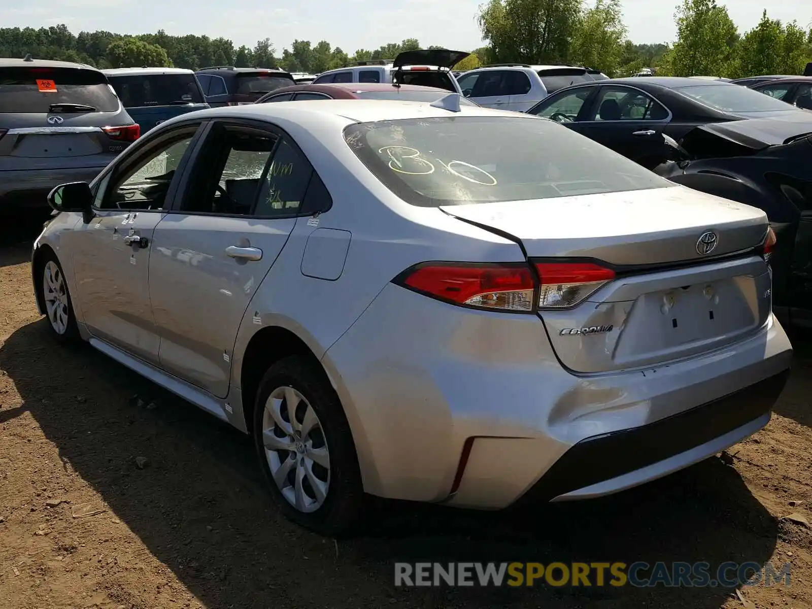 3 Photograph of a damaged car JTDEPRAE9LJ022240 TOYOTA COROLLA 2020