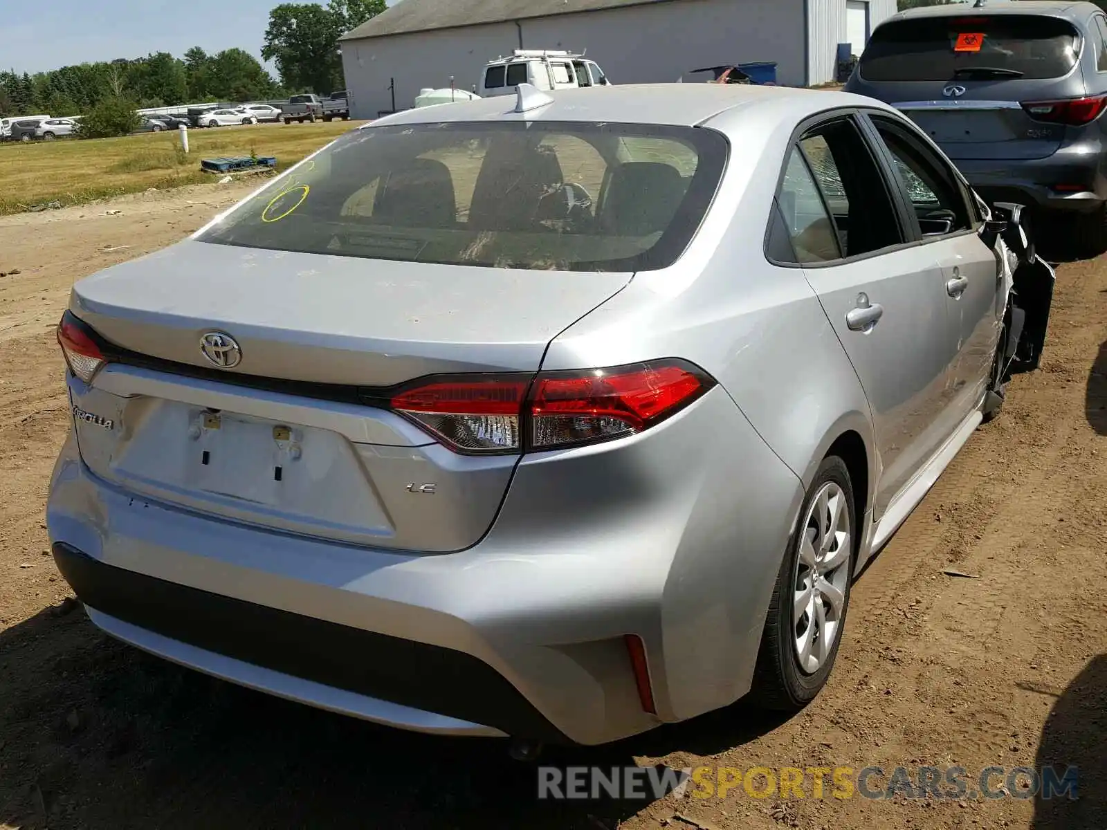 4 Photograph of a damaged car JTDEPRAE9LJ022240 TOYOTA COROLLA 2020