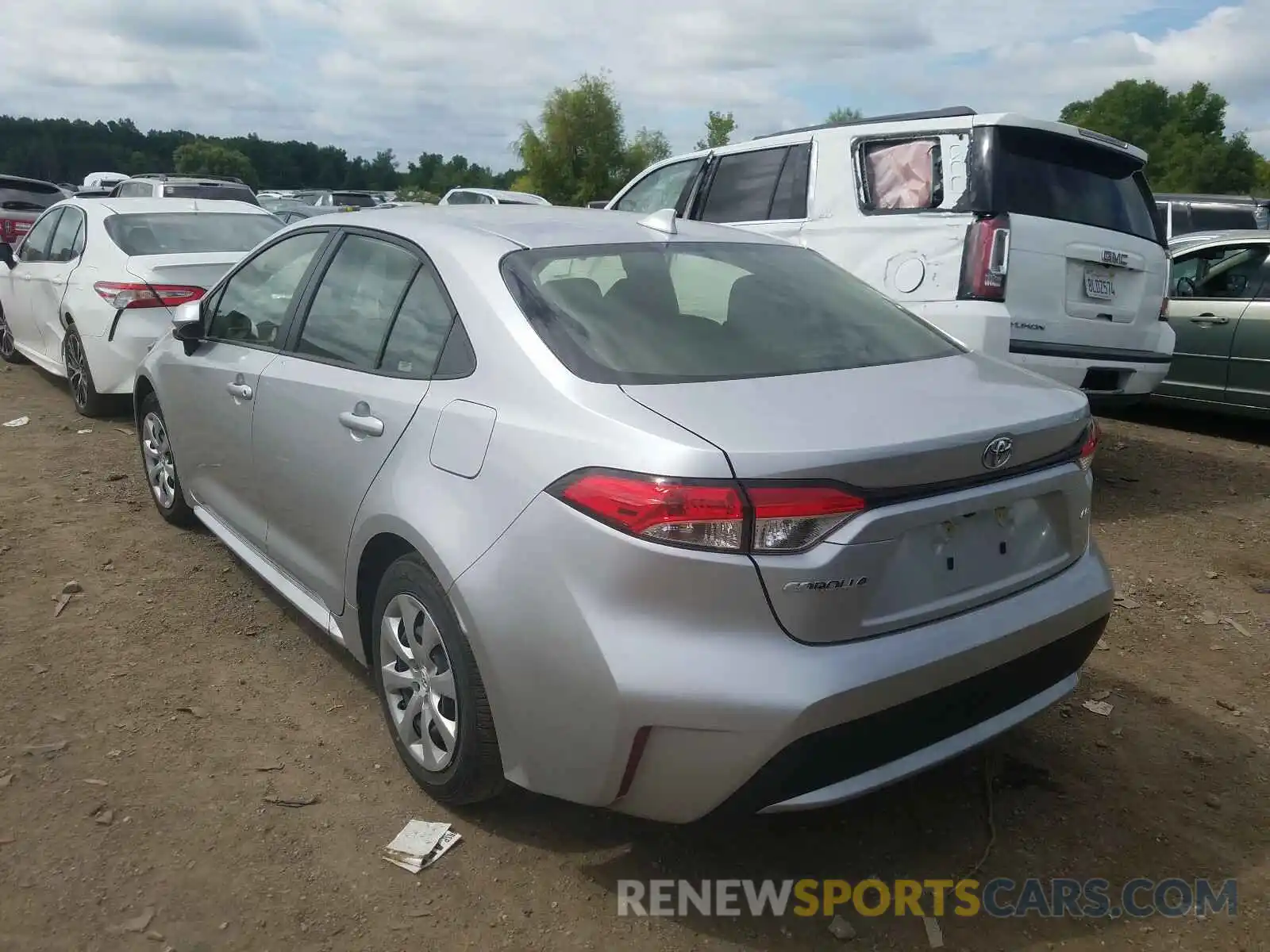 3 Photograph of a damaged car JTDEPRAE9LJ022321 TOYOTA COROLLA 2020