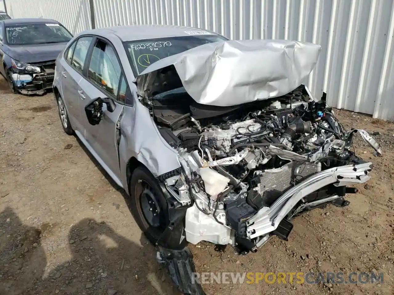 1 Photograph of a damaged car JTDEPRAE9LJ022352 TOYOTA COROLLA 2020