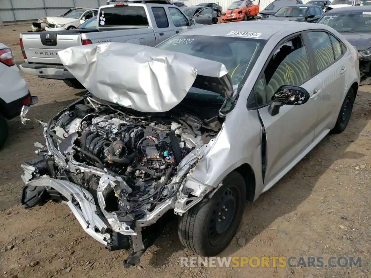 2 Photograph of a damaged car JTDEPRAE9LJ022352 TOYOTA COROLLA 2020