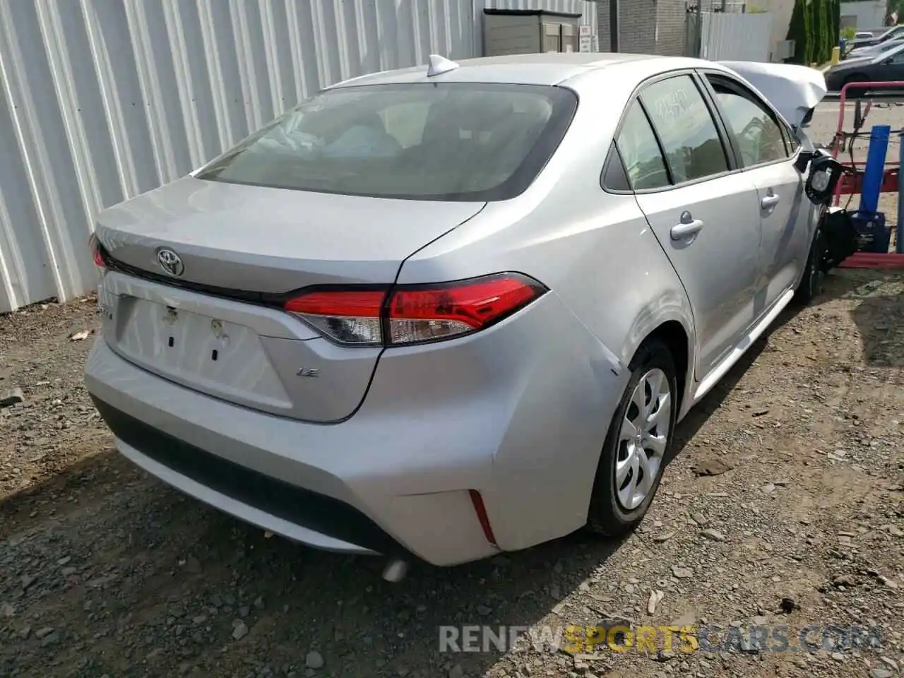 4 Photograph of a damaged car JTDEPRAE9LJ022352 TOYOTA COROLLA 2020