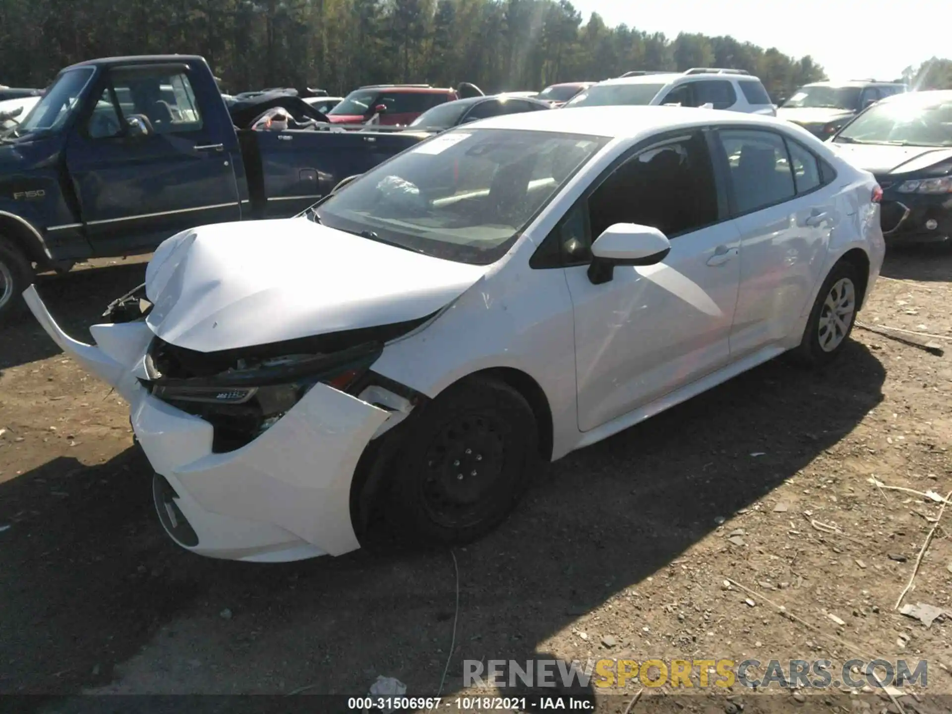 2 Photograph of a damaged car JTDEPRAE9LJ022402 TOYOTA COROLLA 2020