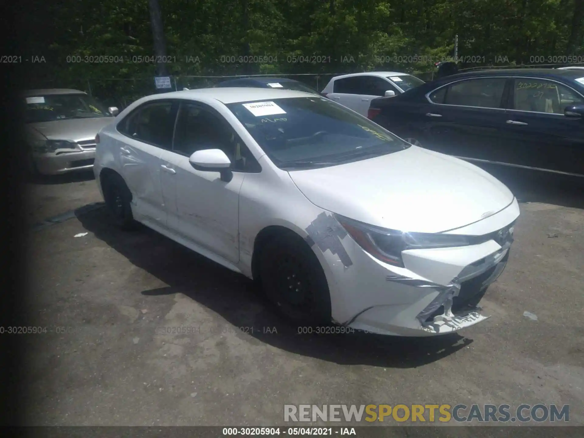 1 Photograph of a damaged car JTDEPRAE9LJ022576 TOYOTA COROLLA 2020