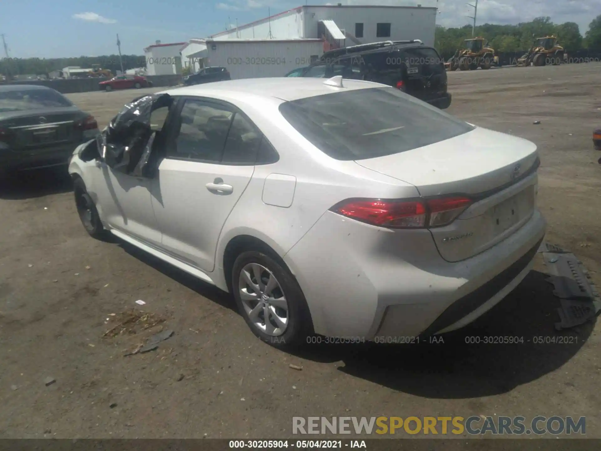 3 Photograph of a damaged car JTDEPRAE9LJ022576 TOYOTA COROLLA 2020