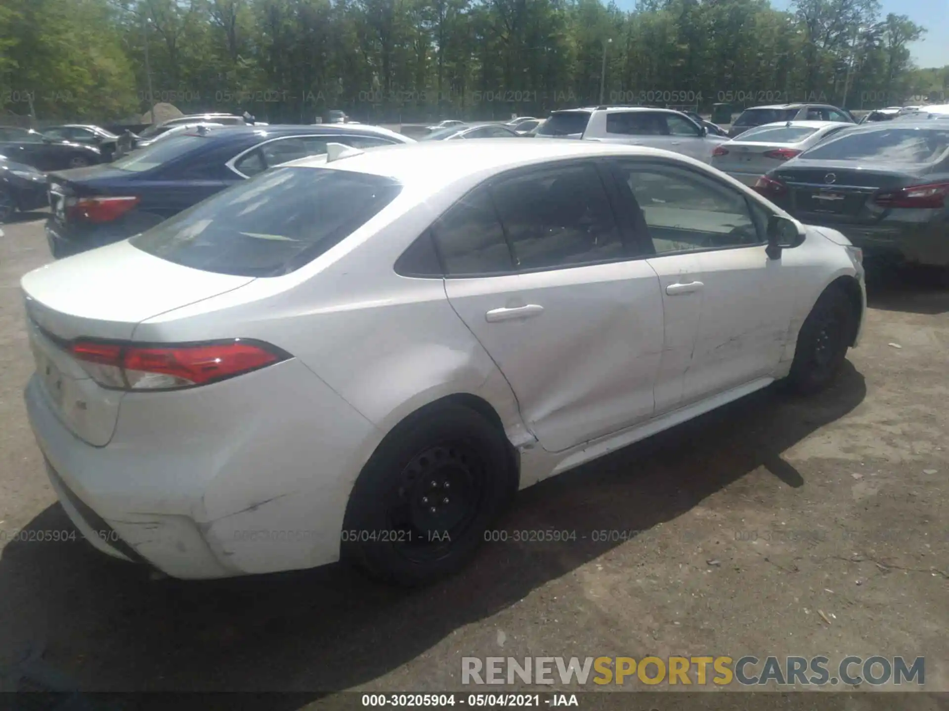 4 Photograph of a damaged car JTDEPRAE9LJ022576 TOYOTA COROLLA 2020