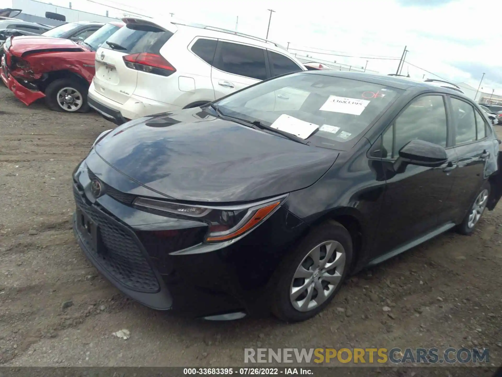 2 Photograph of a damaged car JTDEPRAE9LJ022612 TOYOTA COROLLA 2020