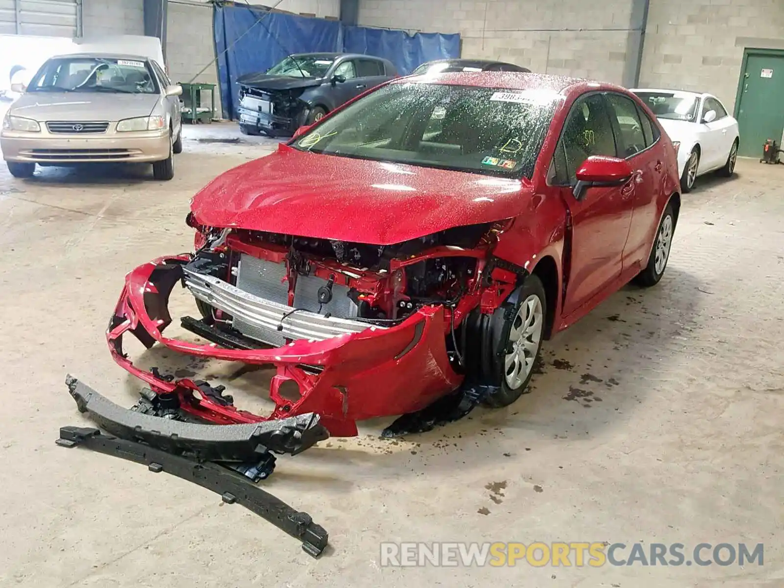 2 Photograph of a damaged car JTDEPRAE9LJ022951 TOYOTA COROLLA 2020