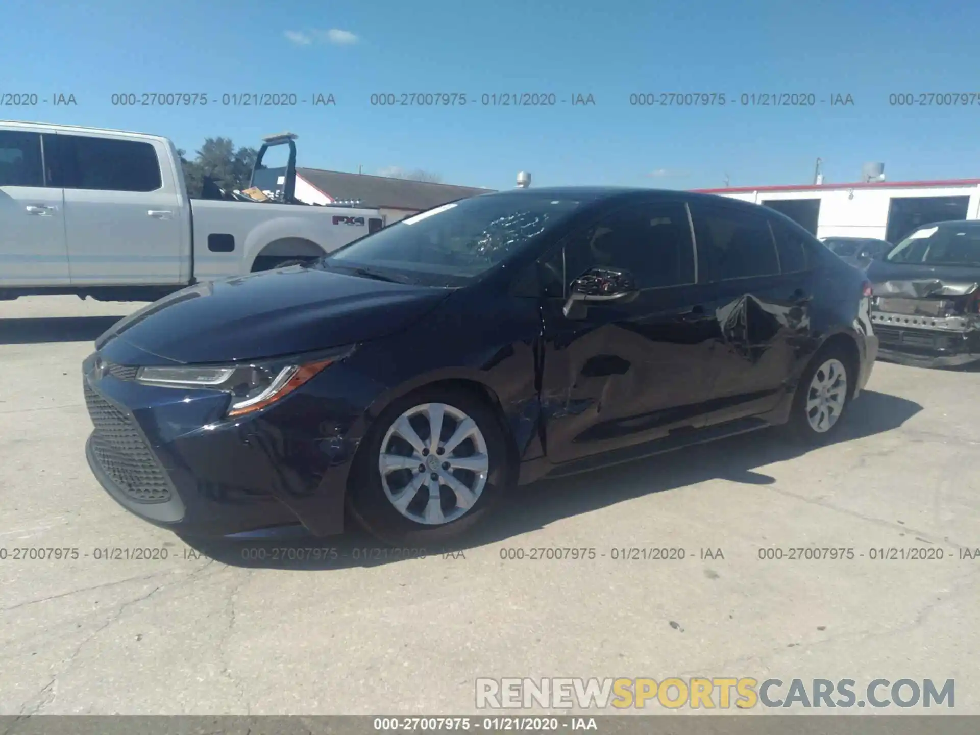 2 Photograph of a damaged car JTDEPRAE9LJ023047 TOYOTA COROLLA 2020