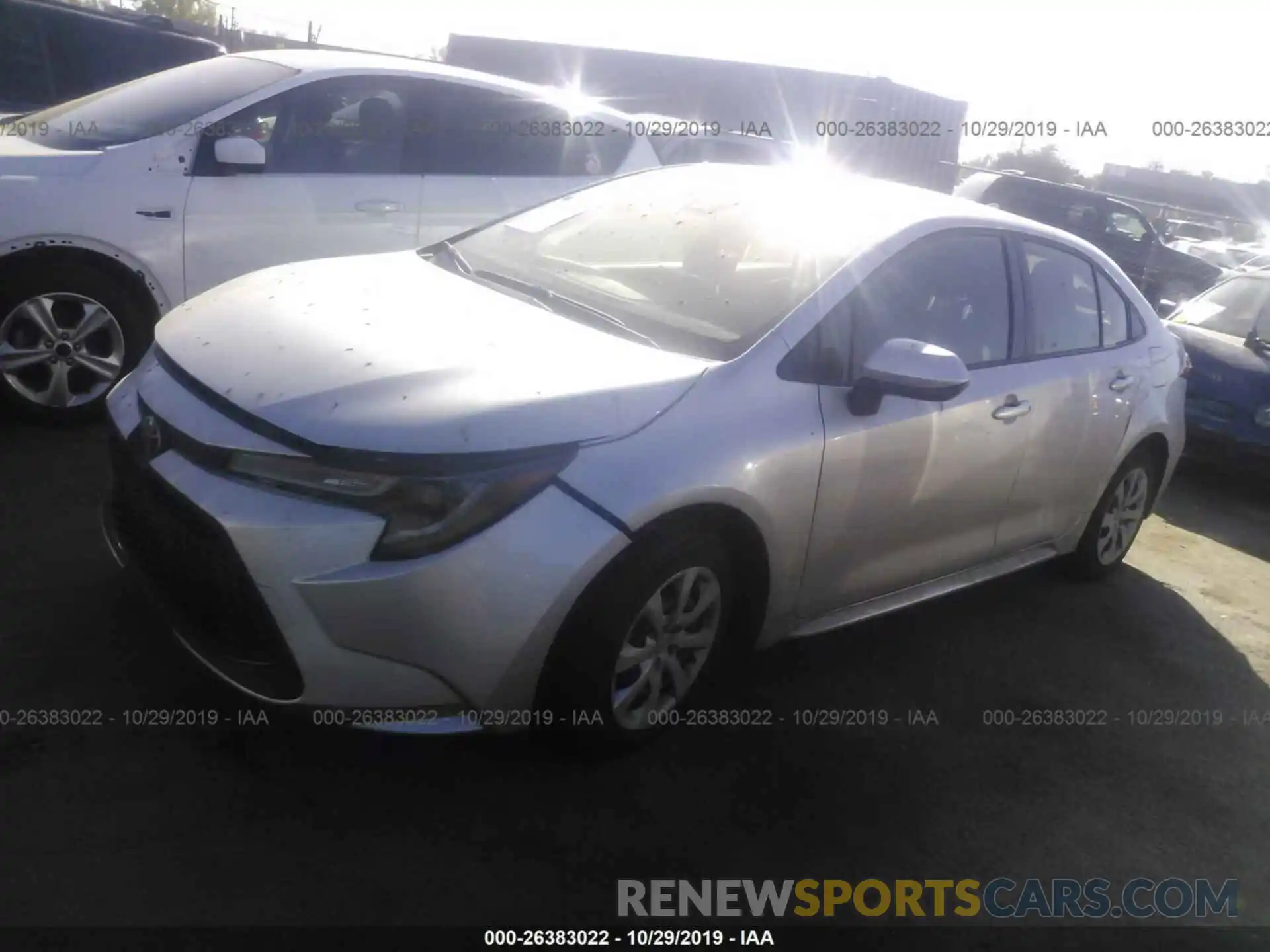 2 Photograph of a damaged car JTDEPRAE9LJ023078 TOYOTA COROLLA 2020