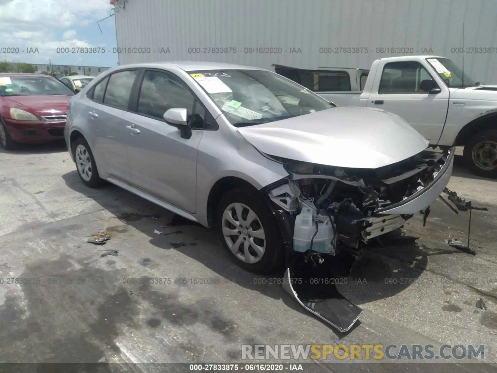 1 Photograph of a damaged car JTDEPRAE9LJ023162 TOYOTA COROLLA 2020