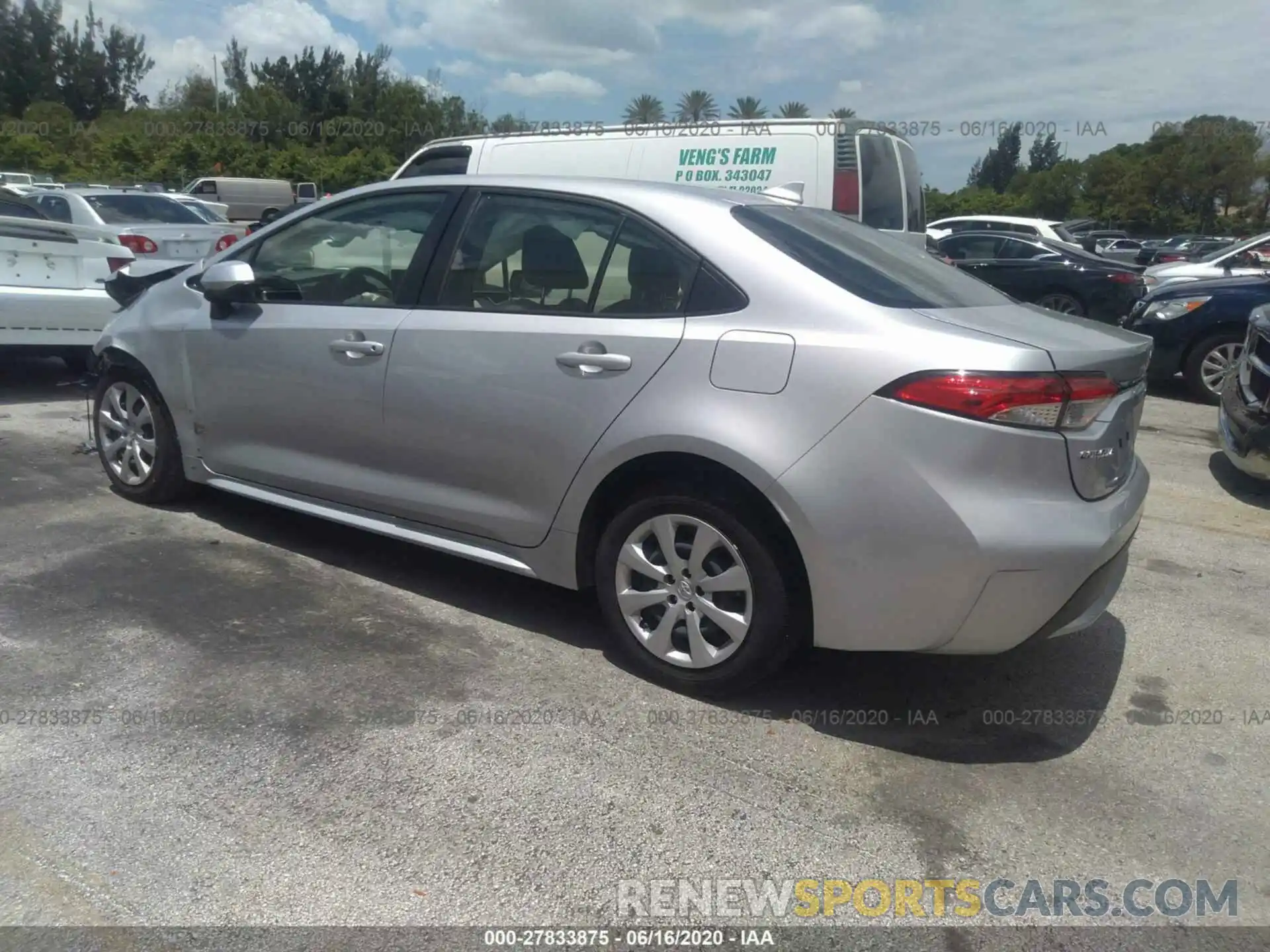 3 Photograph of a damaged car JTDEPRAE9LJ023162 TOYOTA COROLLA 2020