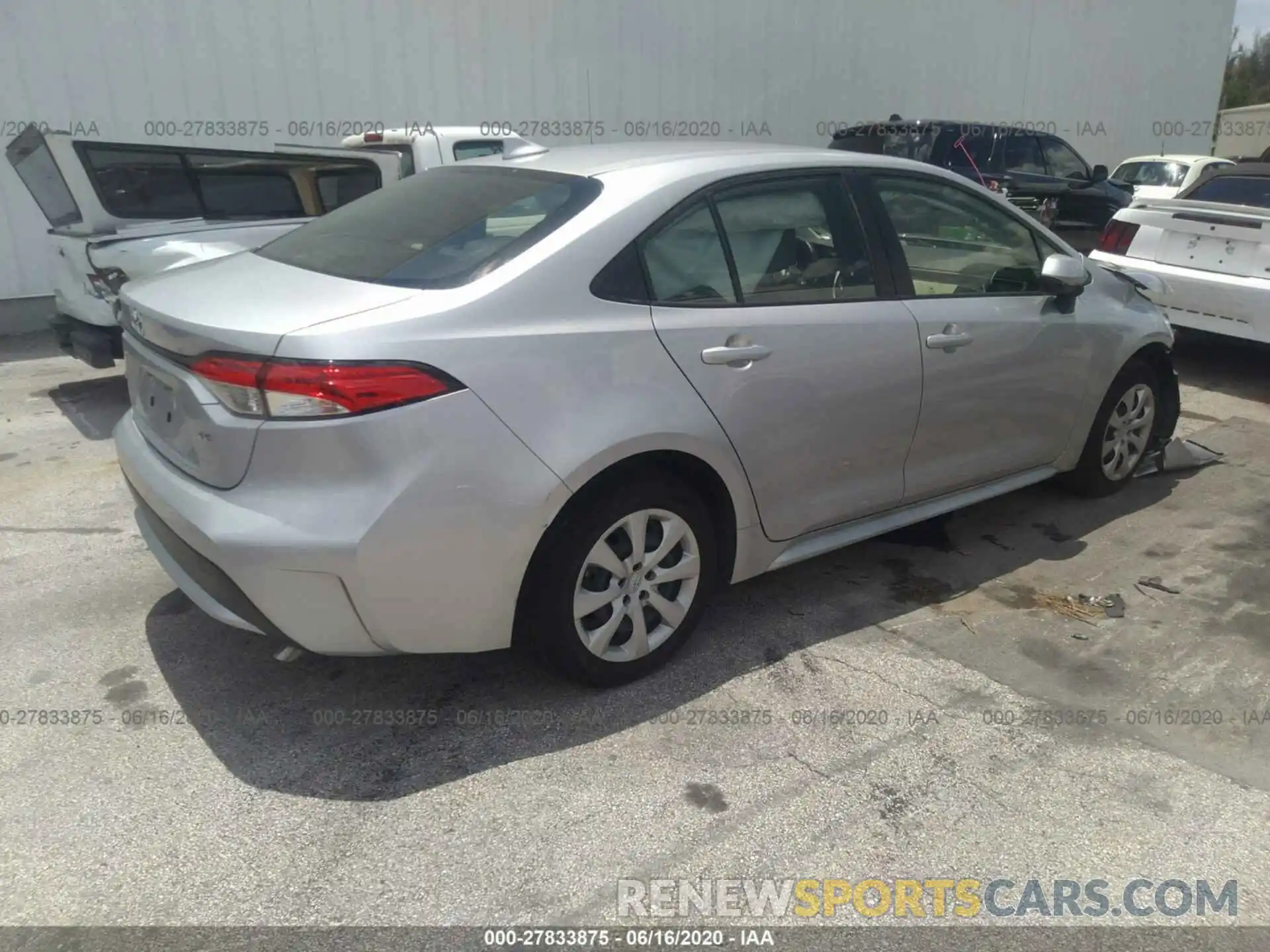 4 Photograph of a damaged car JTDEPRAE9LJ023162 TOYOTA COROLLA 2020