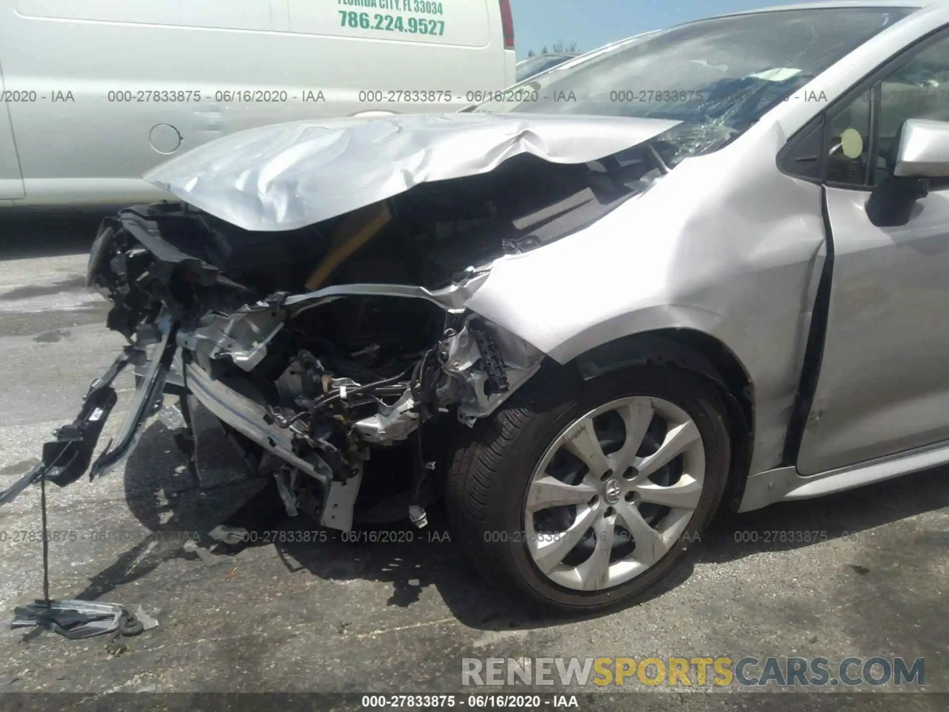 6 Photograph of a damaged car JTDEPRAE9LJ023162 TOYOTA COROLLA 2020