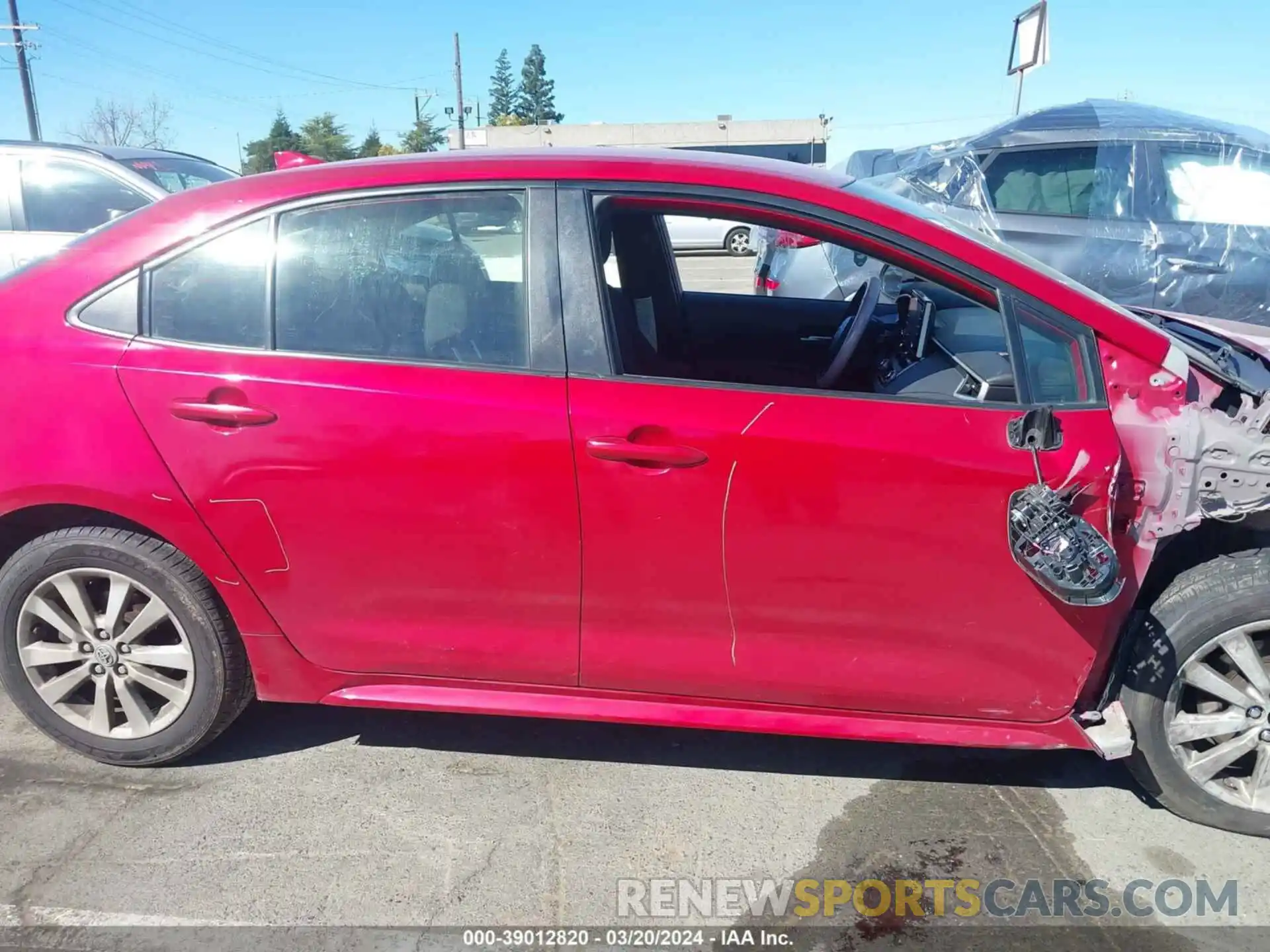 14 Photograph of a damaged car JTDEPRAE9LJ023419 TOYOTA COROLLA 2020