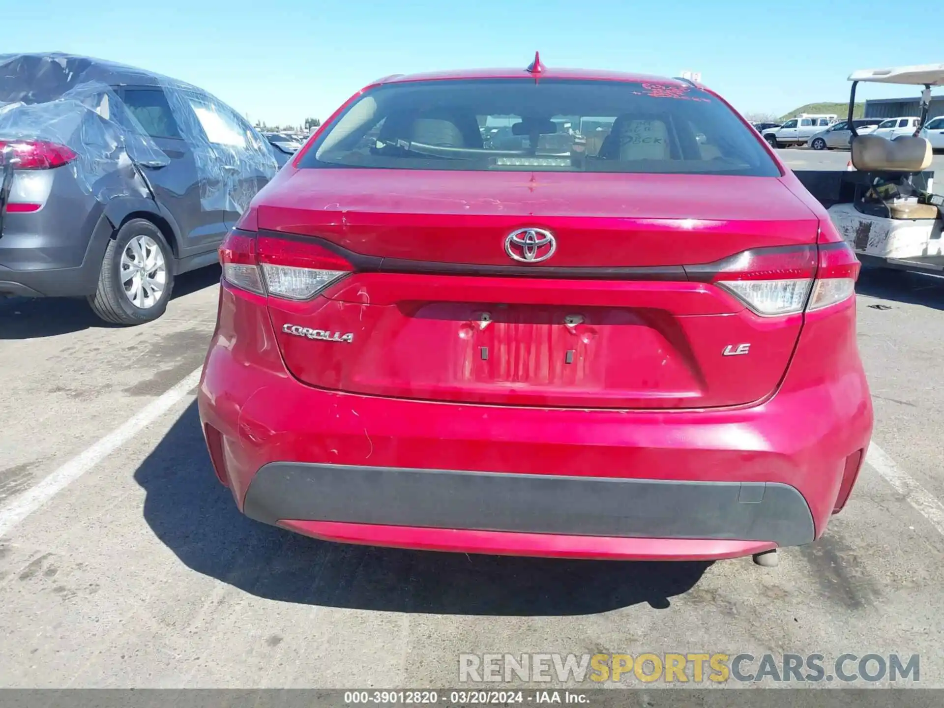 17 Photograph of a damaged car JTDEPRAE9LJ023419 TOYOTA COROLLA 2020