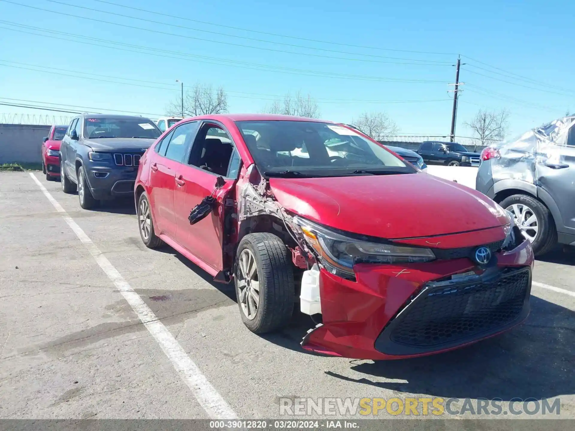 6 Photograph of a damaged car JTDEPRAE9LJ023419 TOYOTA COROLLA 2020