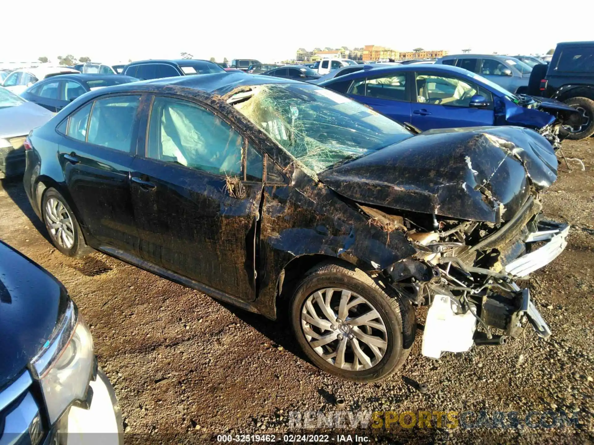 1 Photograph of a damaged car JTDEPRAE9LJ023498 TOYOTA COROLLA 2020