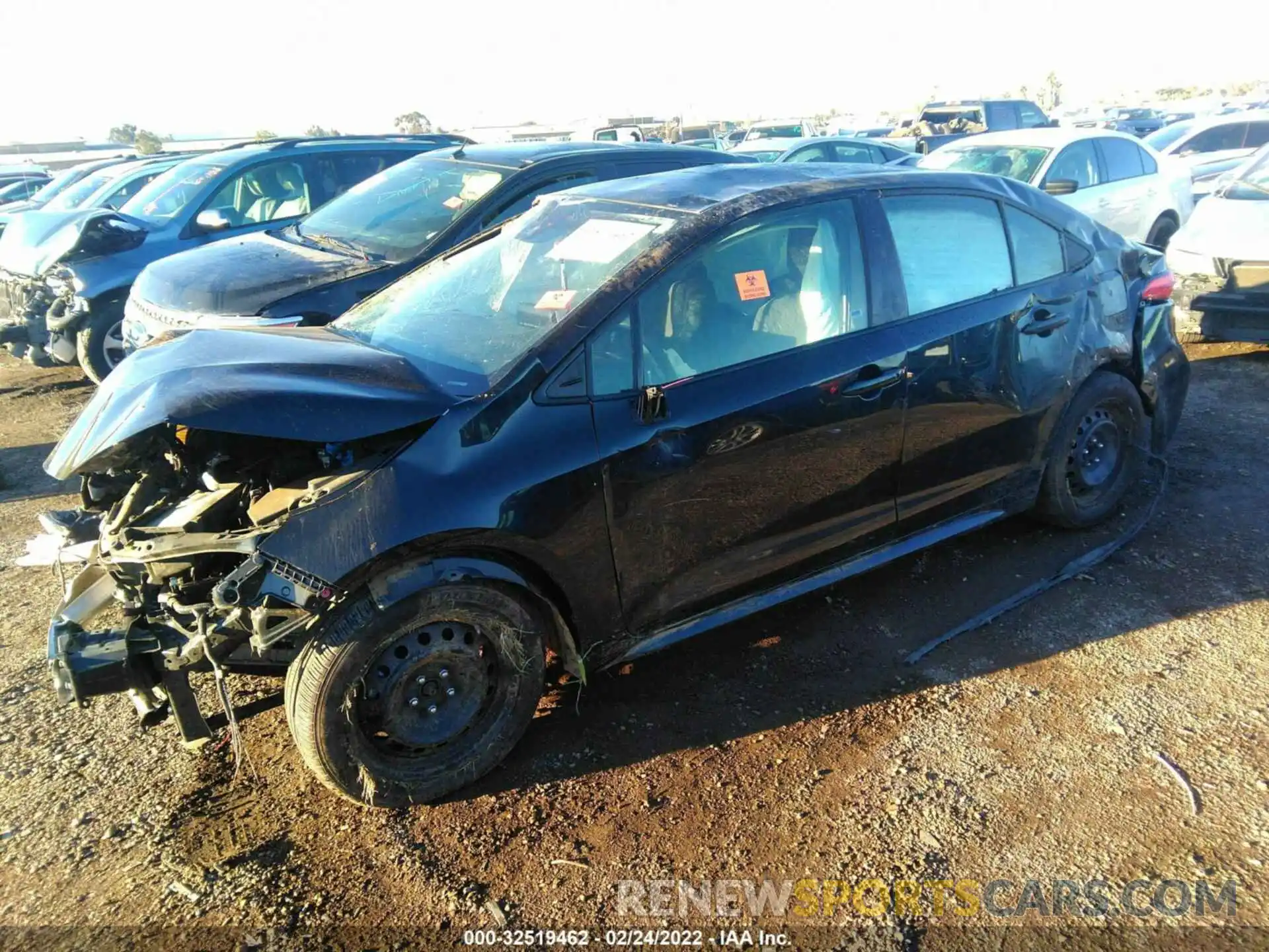 2 Photograph of a damaged car JTDEPRAE9LJ023498 TOYOTA COROLLA 2020