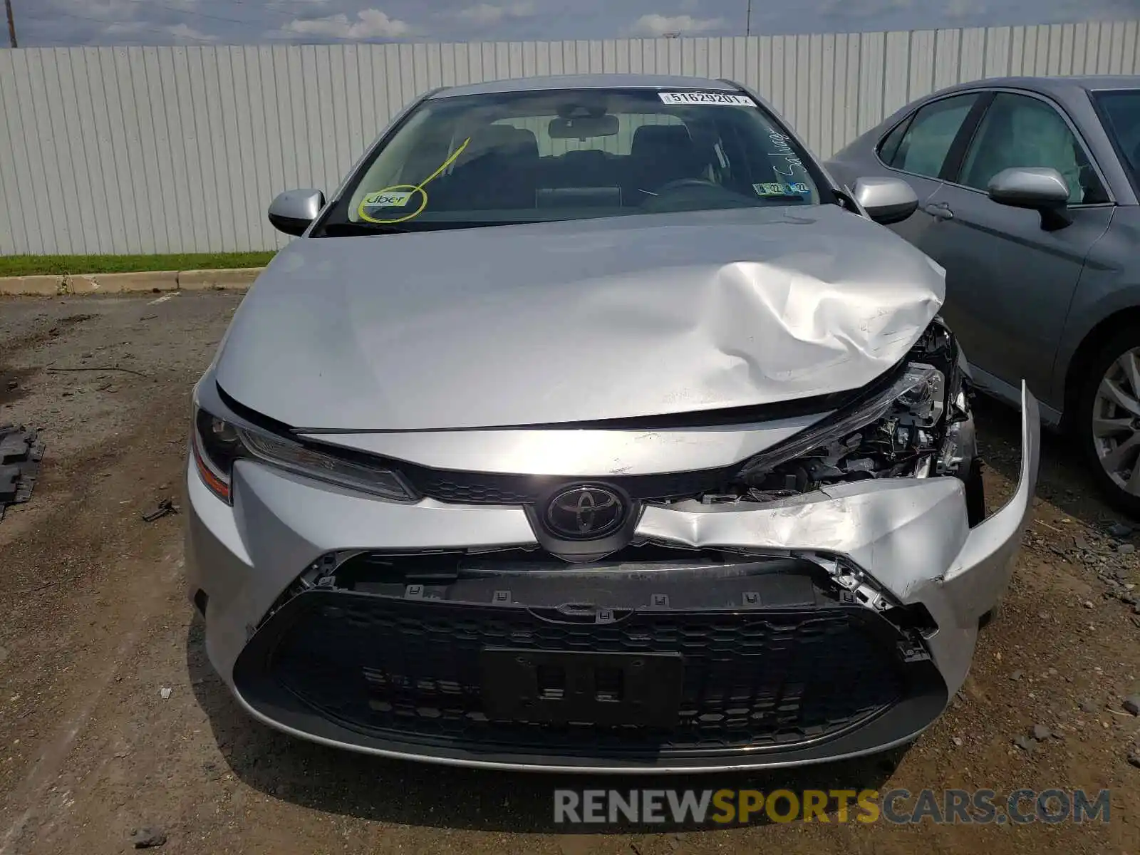 9 Photograph of a damaged car JTDEPRAE9LJ023663 TOYOTA COROLLA 2020