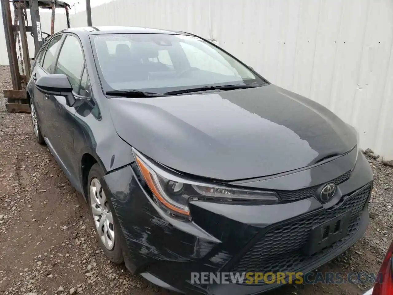 1 Photograph of a damaged car JTDEPRAE9LJ023954 TOYOTA COROLLA 2020