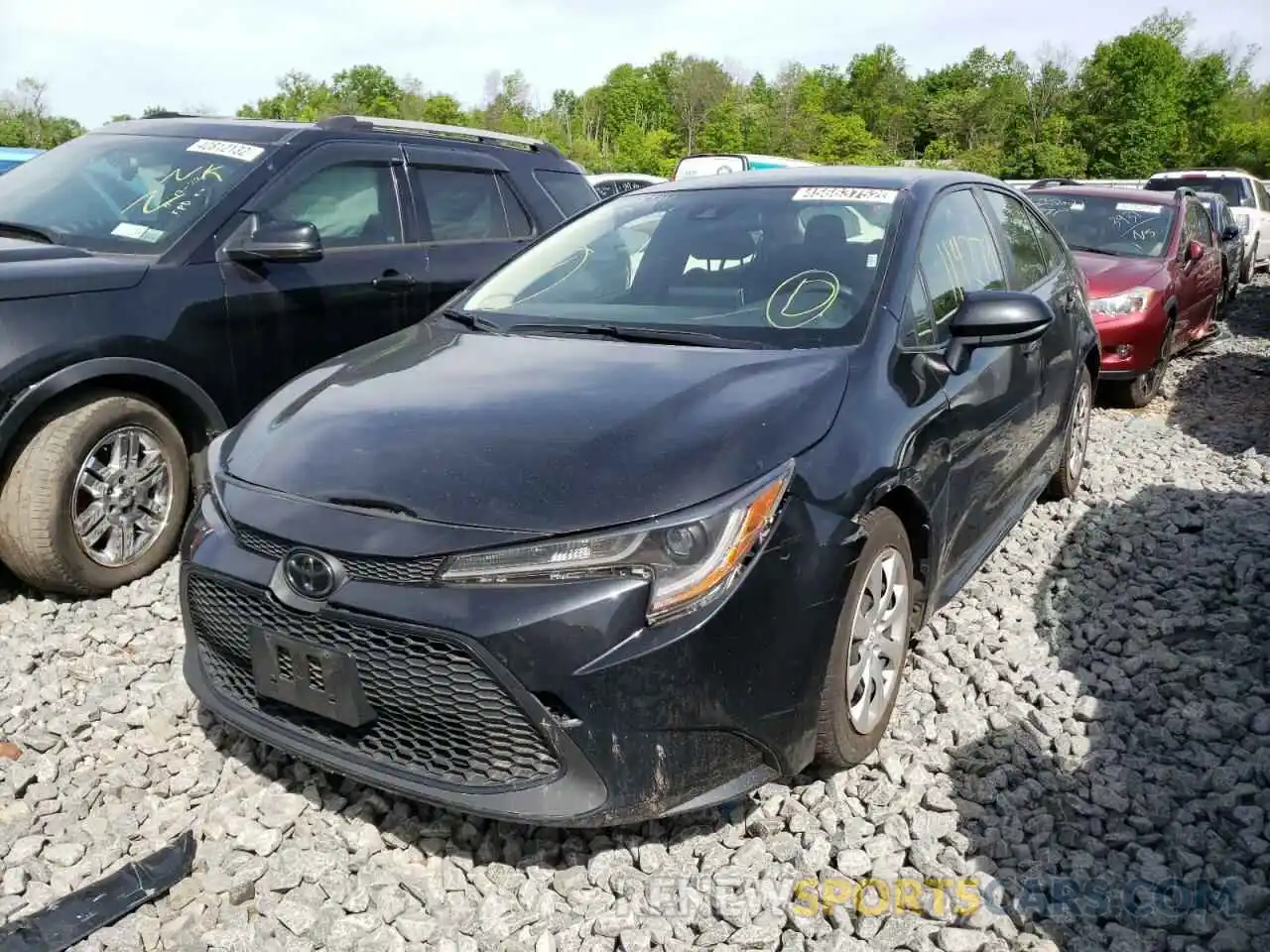 2 Photograph of a damaged car JTDEPRAE9LJ023954 TOYOTA COROLLA 2020