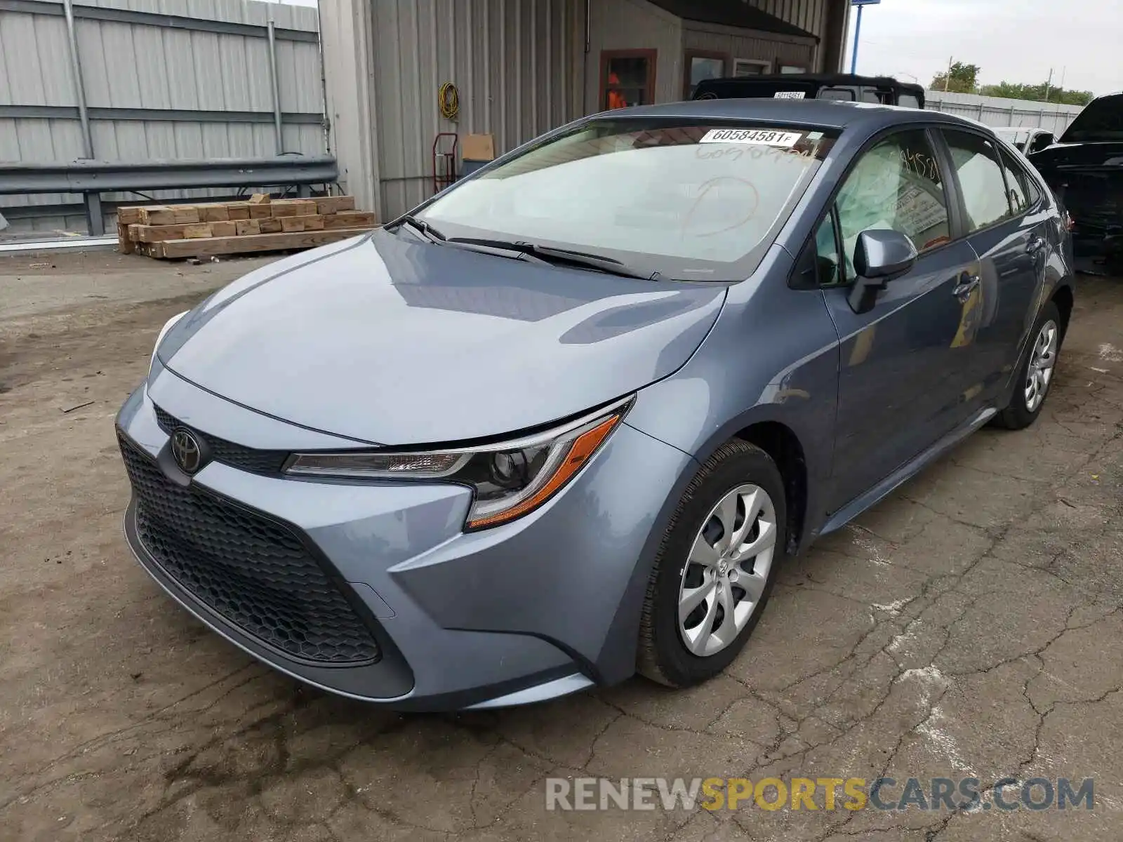 2 Photograph of a damaged car JTDEPRAE9LJ024070 TOYOTA COROLLA 2020