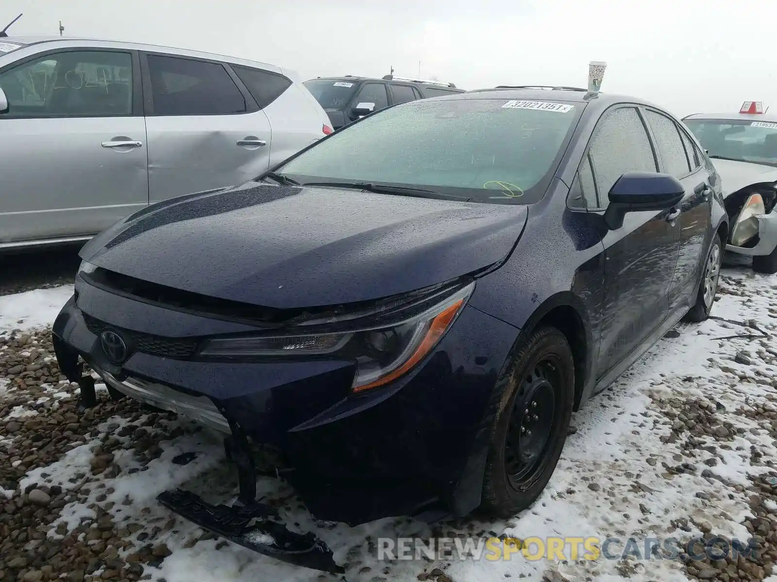 2 Photograph of a damaged car JTDEPRAE9LJ024408 TOYOTA COROLLA 2020