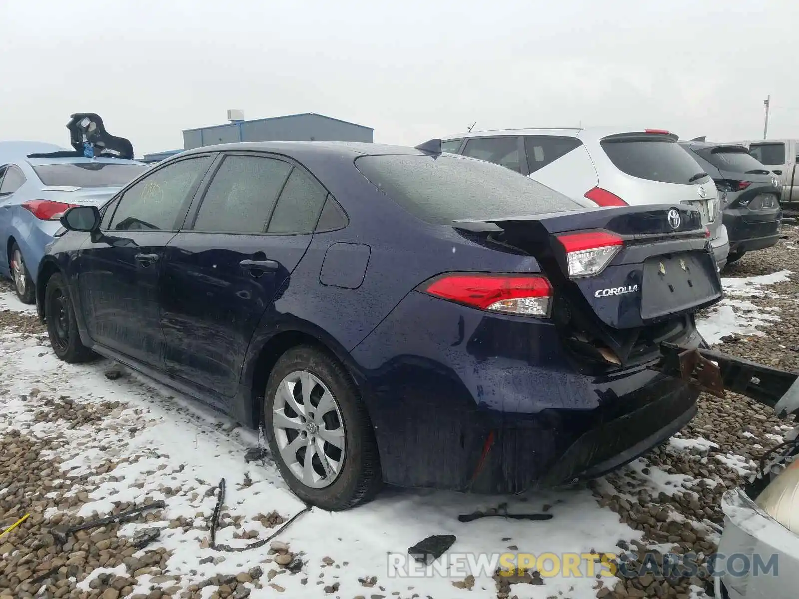 3 Photograph of a damaged car JTDEPRAE9LJ024408 TOYOTA COROLLA 2020