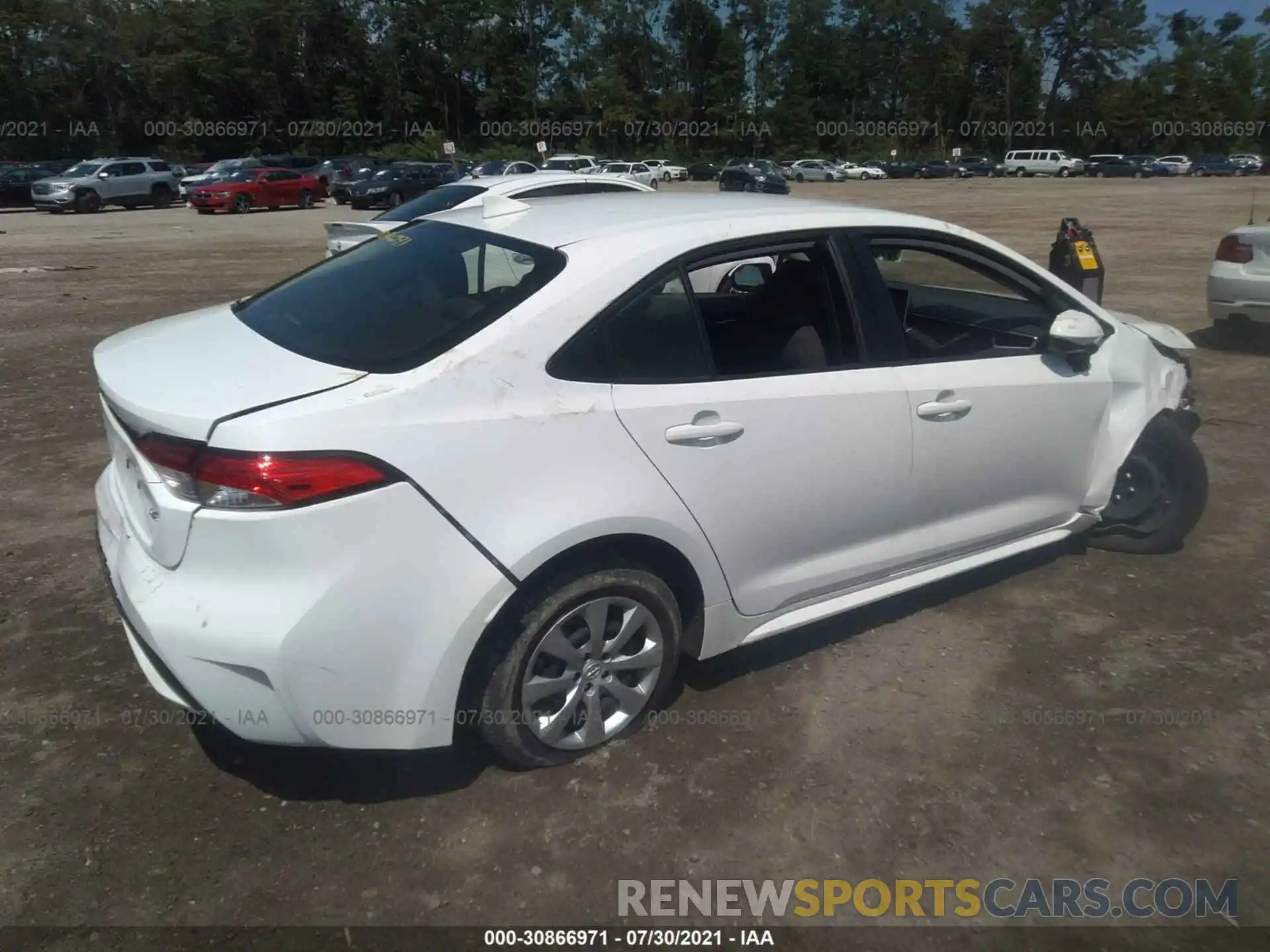 4 Photograph of a damaged car JTDEPRAE9LJ024487 TOYOTA COROLLA 2020