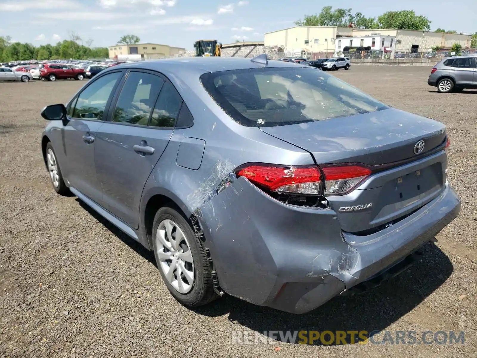 3 Photograph of a damaged car JTDEPRAE9LJ024859 TOYOTA COROLLA 2020