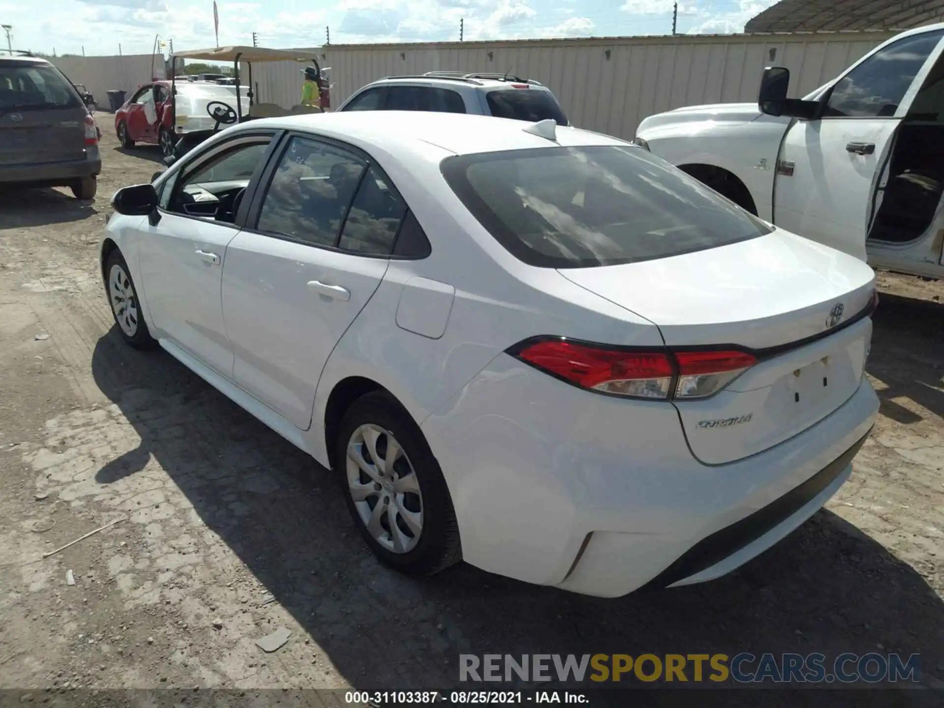 3 Photograph of a damaged car JTDEPRAE9LJ024912 TOYOTA COROLLA 2020