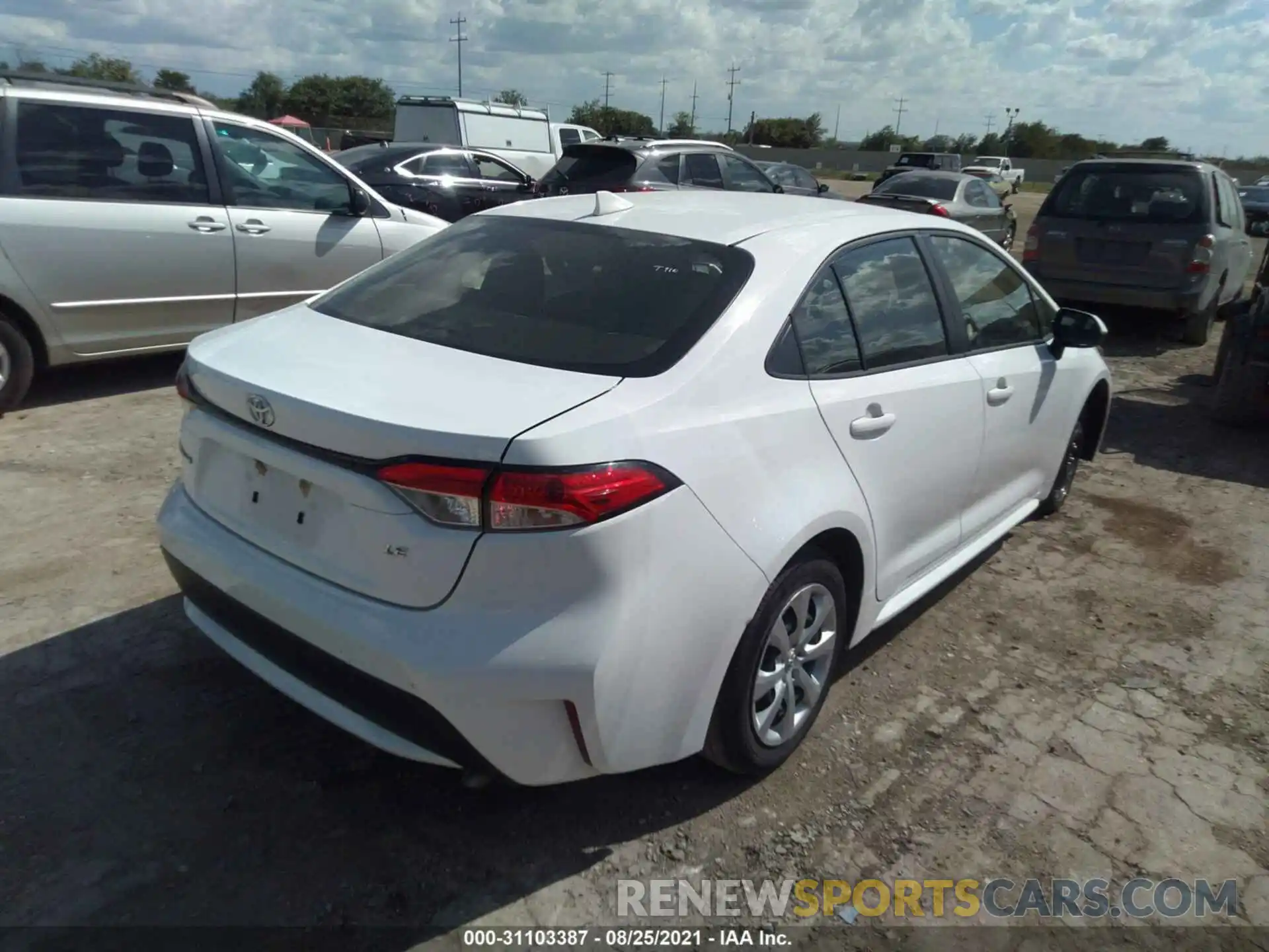 4 Photograph of a damaged car JTDEPRAE9LJ024912 TOYOTA COROLLA 2020