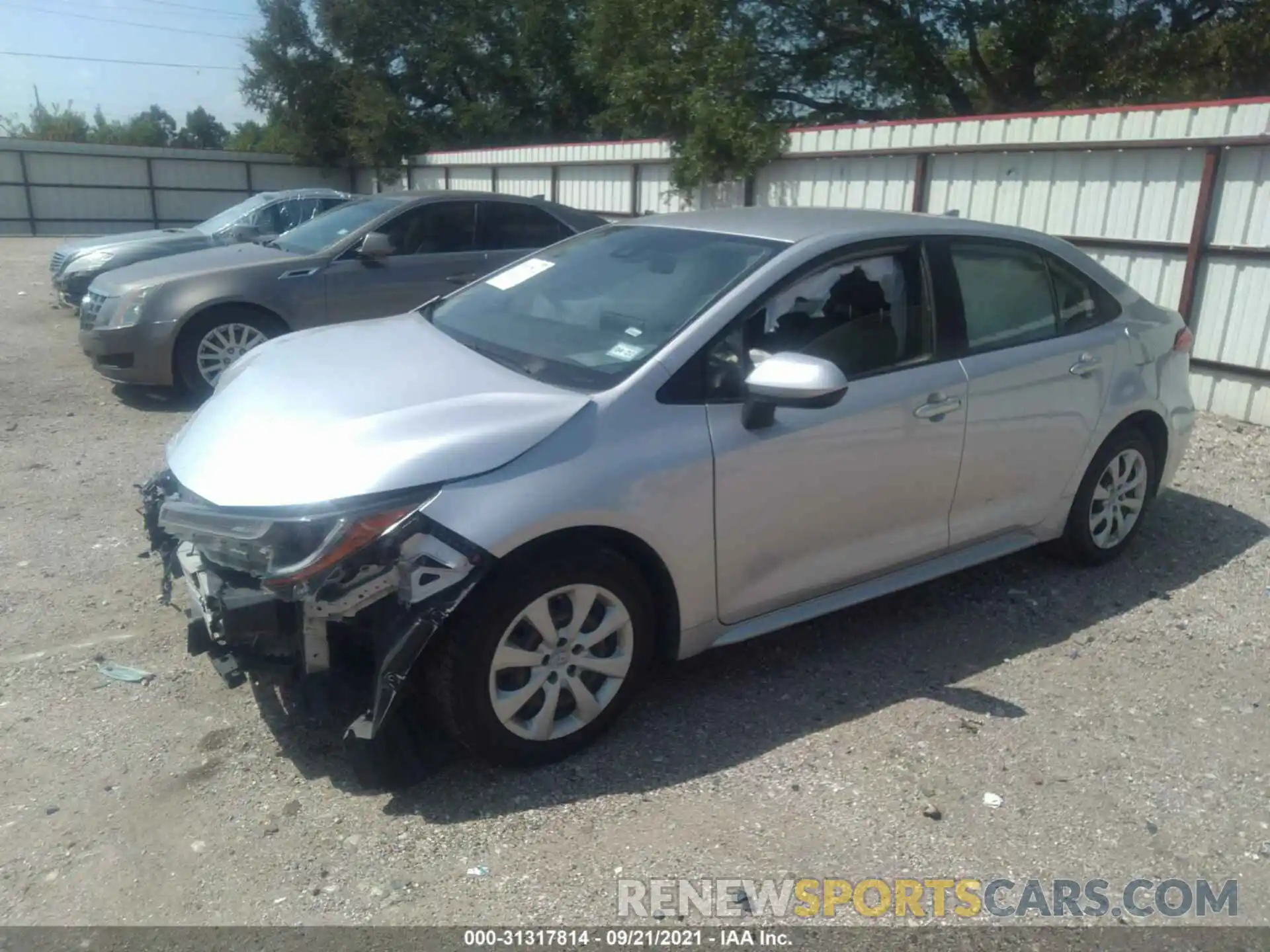 2 Photograph of a damaged car JTDEPRAE9LJ025333 TOYOTA COROLLA 2020