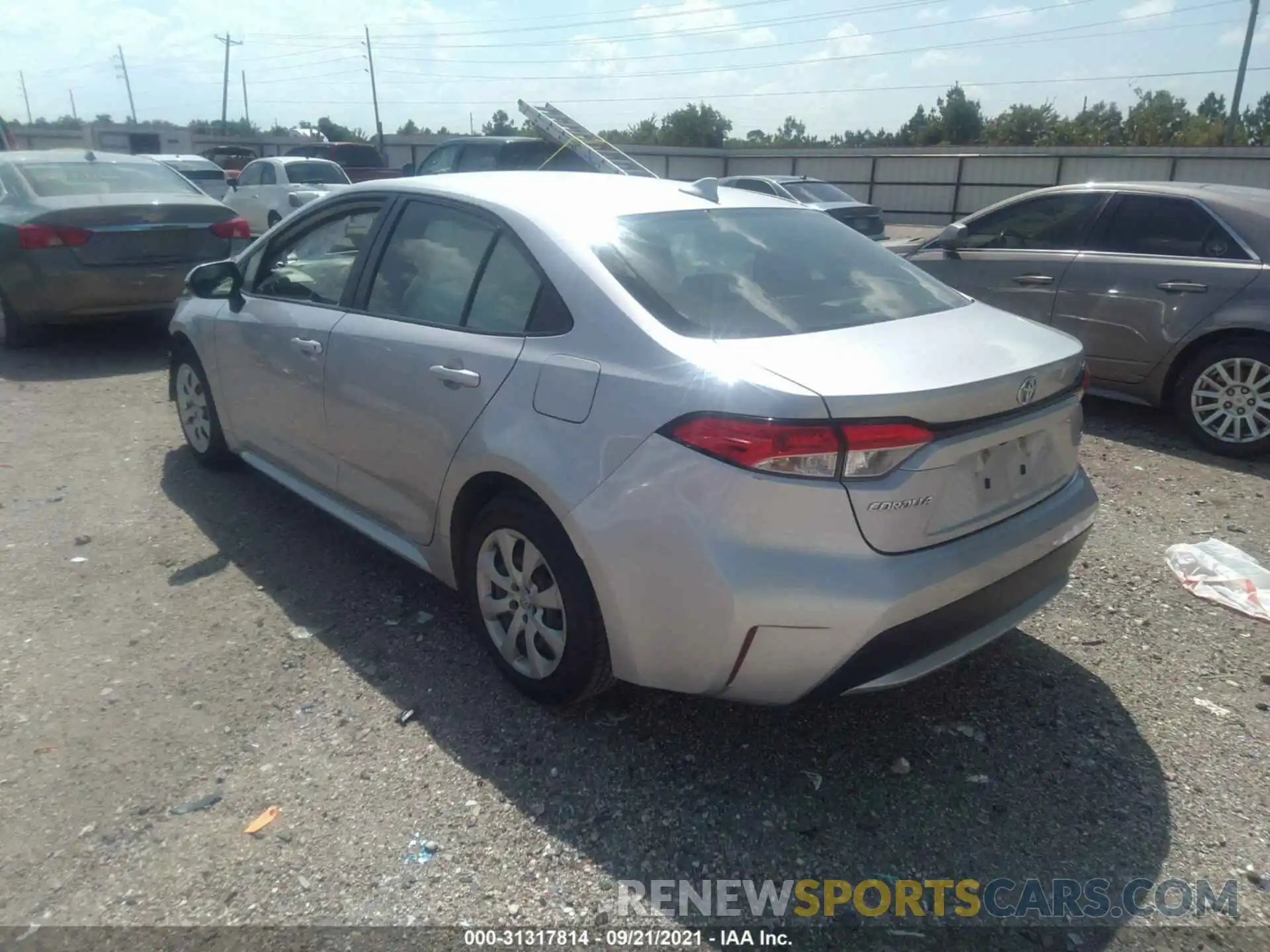 3 Photograph of a damaged car JTDEPRAE9LJ025333 TOYOTA COROLLA 2020