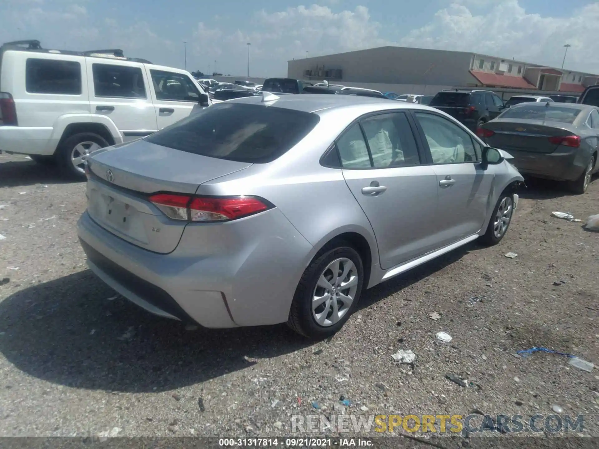 4 Photograph of a damaged car JTDEPRAE9LJ025333 TOYOTA COROLLA 2020