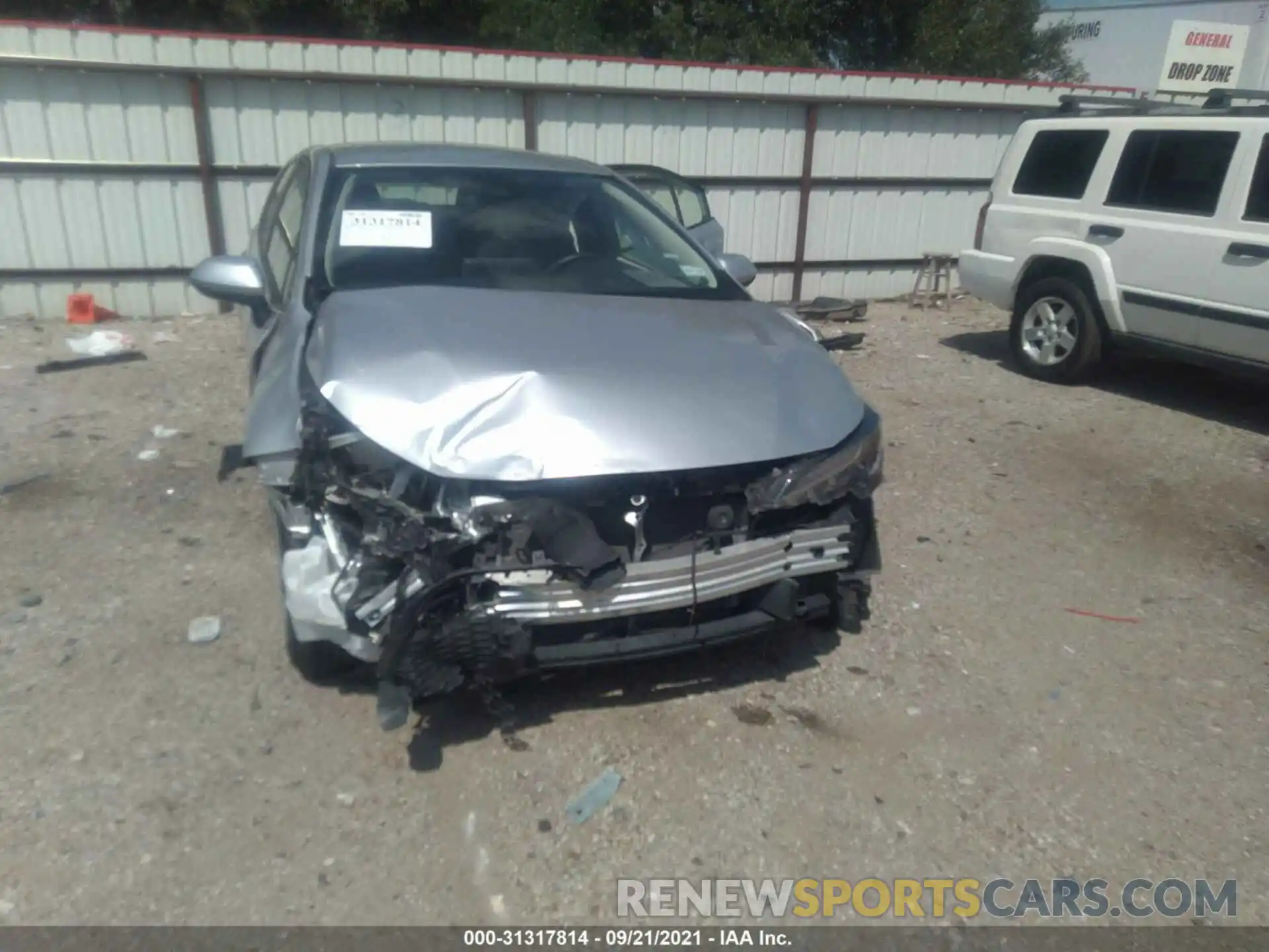 6 Photograph of a damaged car JTDEPRAE9LJ025333 TOYOTA COROLLA 2020