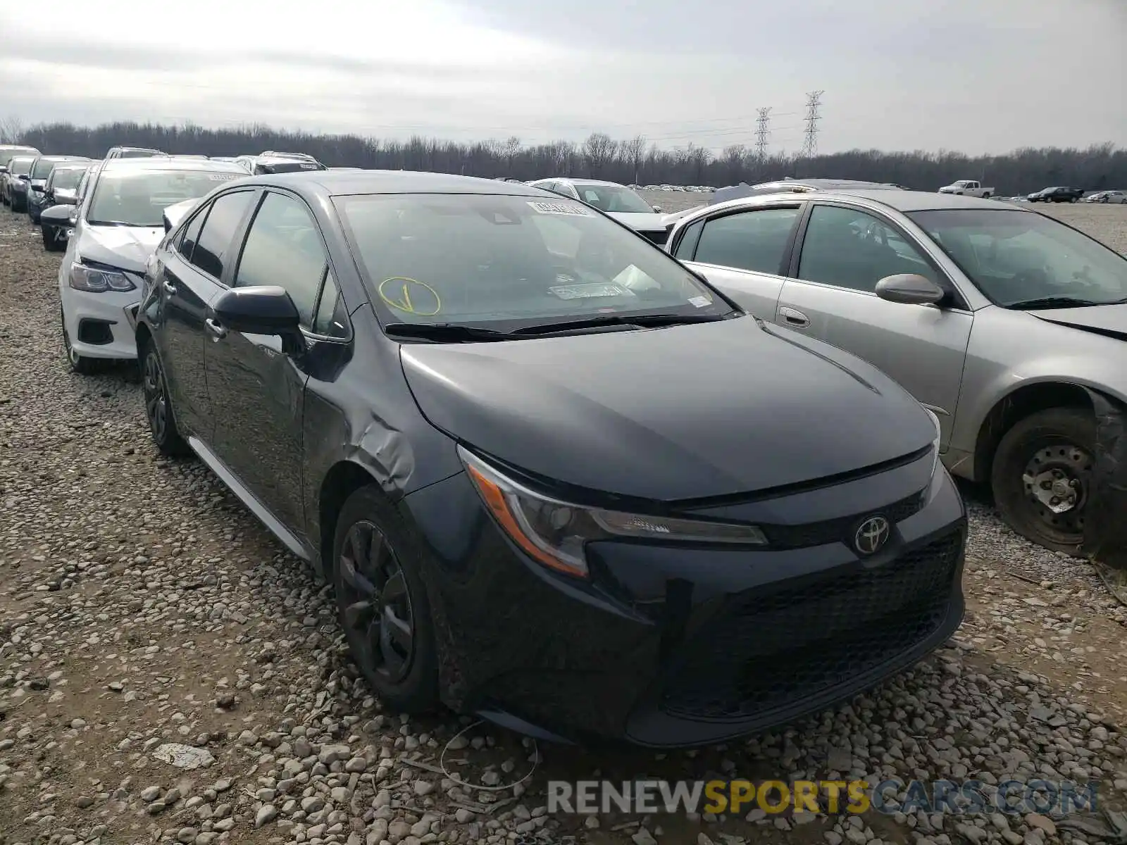 1 Photograph of a damaged car JTDEPRAE9LJ025381 TOYOTA COROLLA 2020