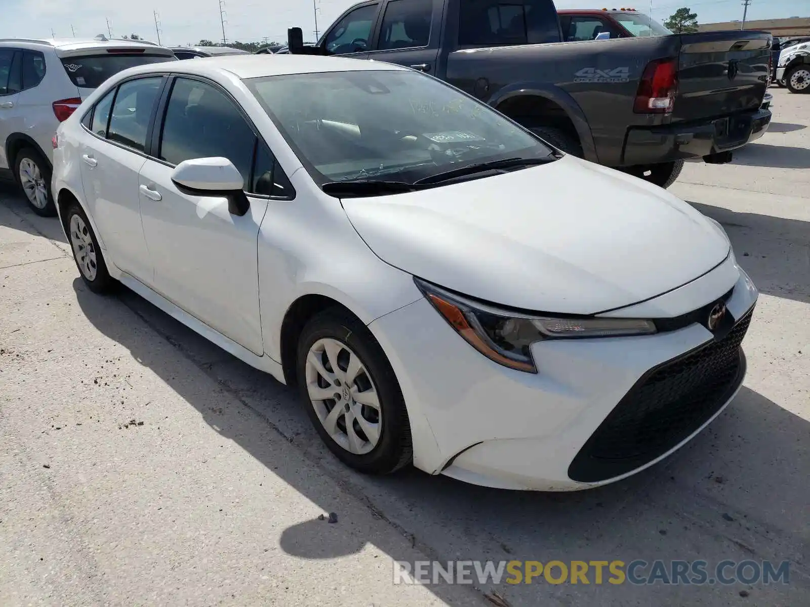 1 Photograph of a damaged car JTDEPRAE9LJ025655 TOYOTA COROLLA 2020