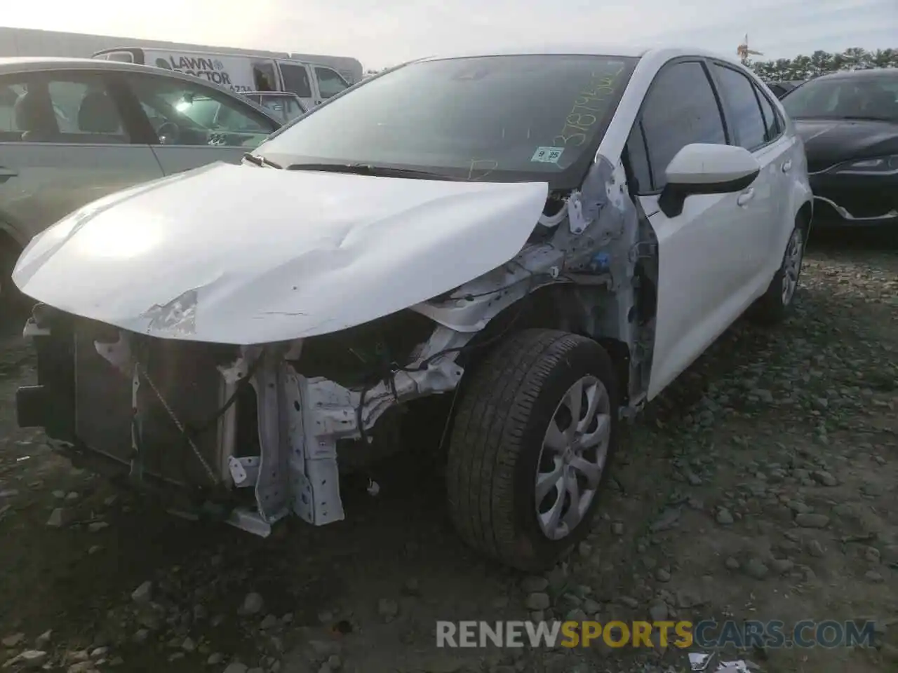 2 Photograph of a damaged car JTDEPRAE9LJ025803 TOYOTA COROLLA 2020