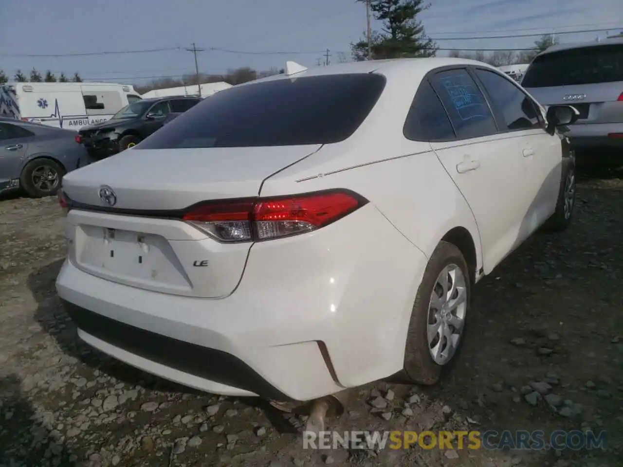 4 Photograph of a damaged car JTDEPRAE9LJ025803 TOYOTA COROLLA 2020